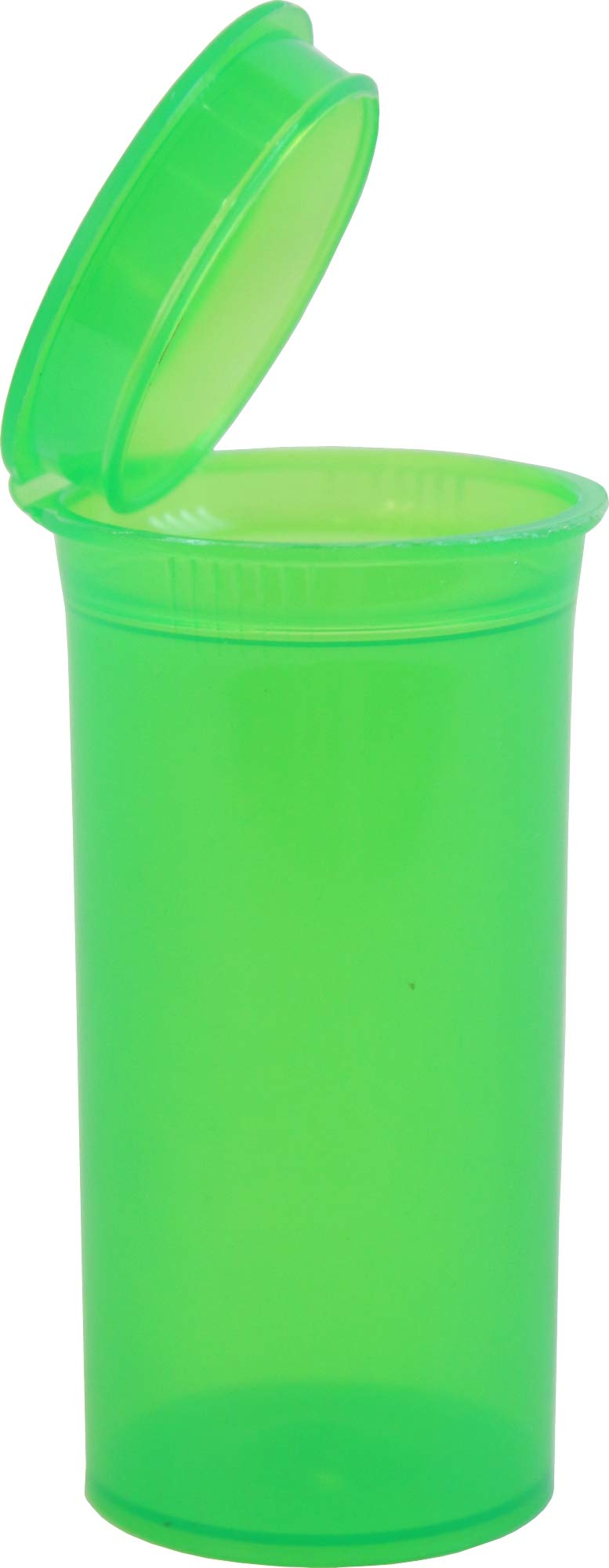 Pop Top Bottles - 1.63 oz (13 Dram) Clear Green Empty Travel Containers - 25 Pack - Perfect for Essential Oils, Cosmetics & DIY Crafts
