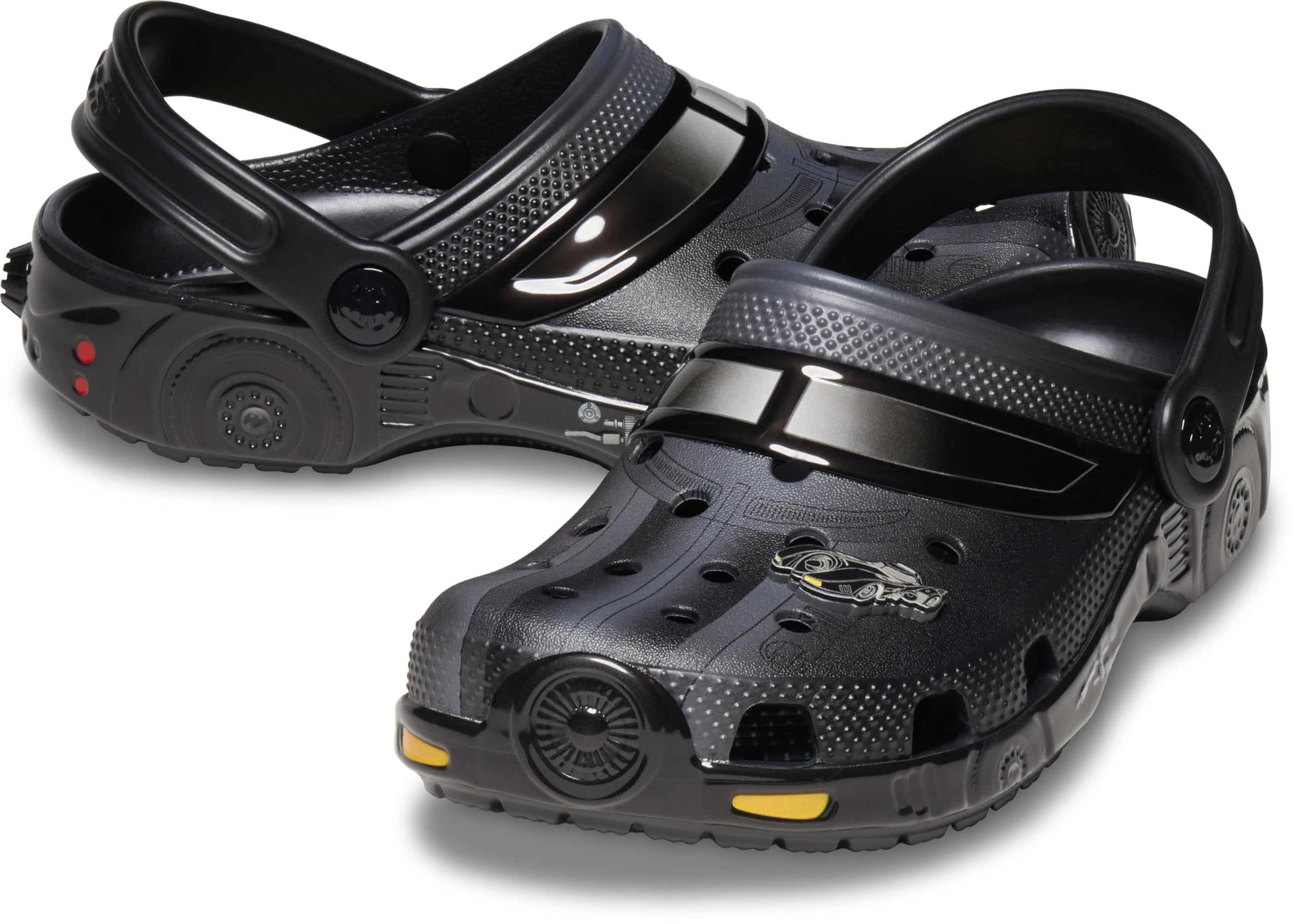 Crocs Kids Batman Batmobile Classic Clog - Unisex Lightweight Comfortable Water Shoes for Toddler Little Kid Big Kid - Perfect for Swimming, Beach, Pool & Outdoor Play