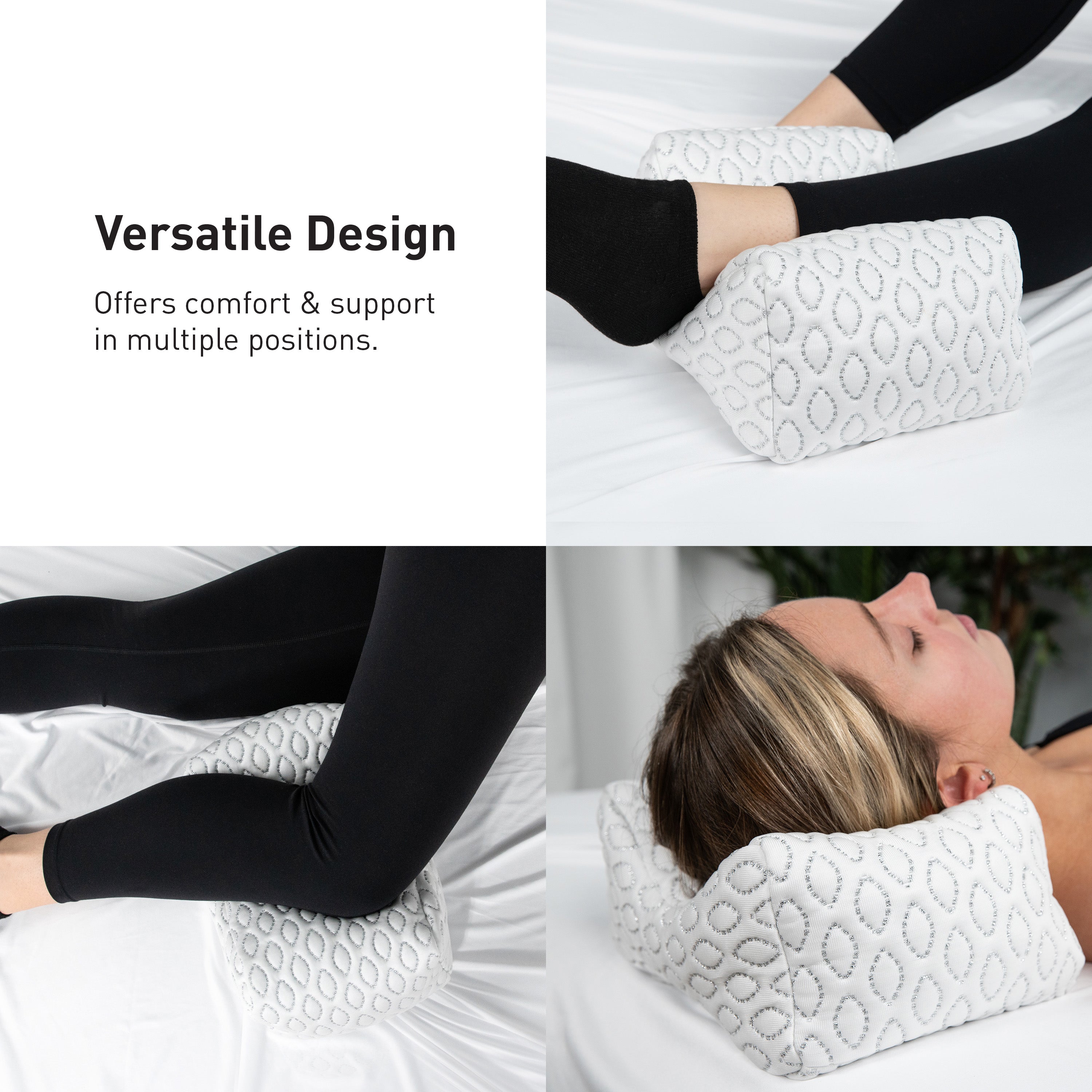 Orthopedic Knee Pillow for Side Sleepers - Memory Foam Leg Support Cushion for Pain Relief & Better Alignment - Perfect for Back, Hip & Joint Comfort During Sleep