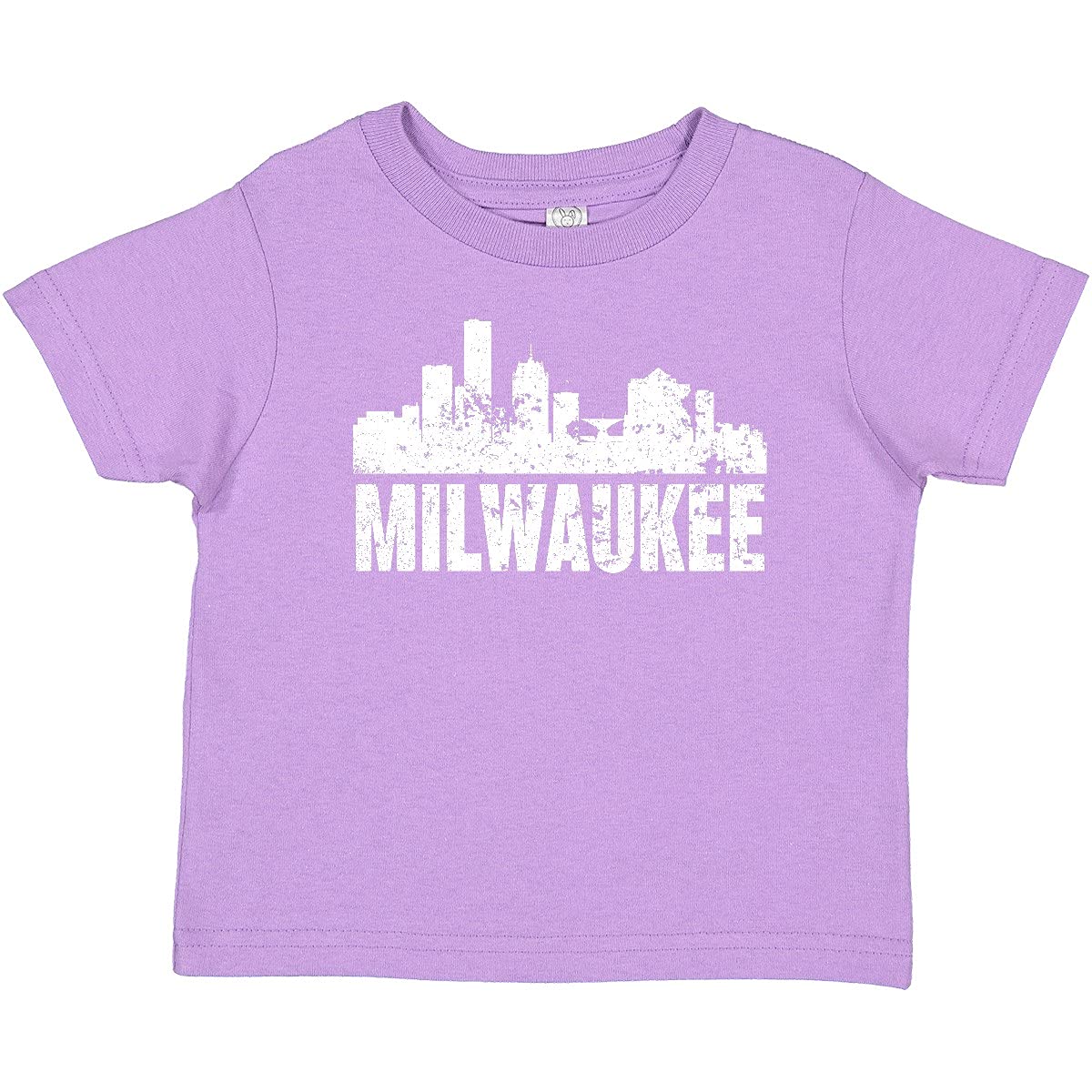 Inktastic Milwaukee Skyline Grunge Baby T-Shirt - Soft Cotton Graphic Tee for Toddlers - Perfect for City-Themed Outfits & Casual Wear