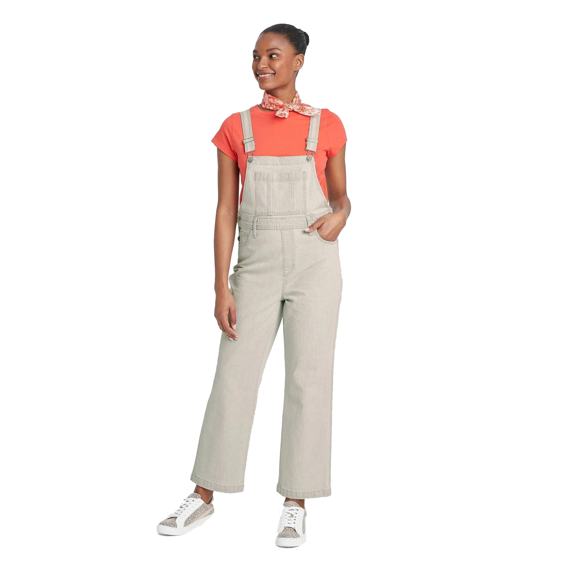 Universal Thread Women's Overalls - Denim Jumpsuit with Adjustable Straps (Gray, Size 0) | Casual Outfit for Spring & Summer, Farmhouse Style, Outdoor Activities