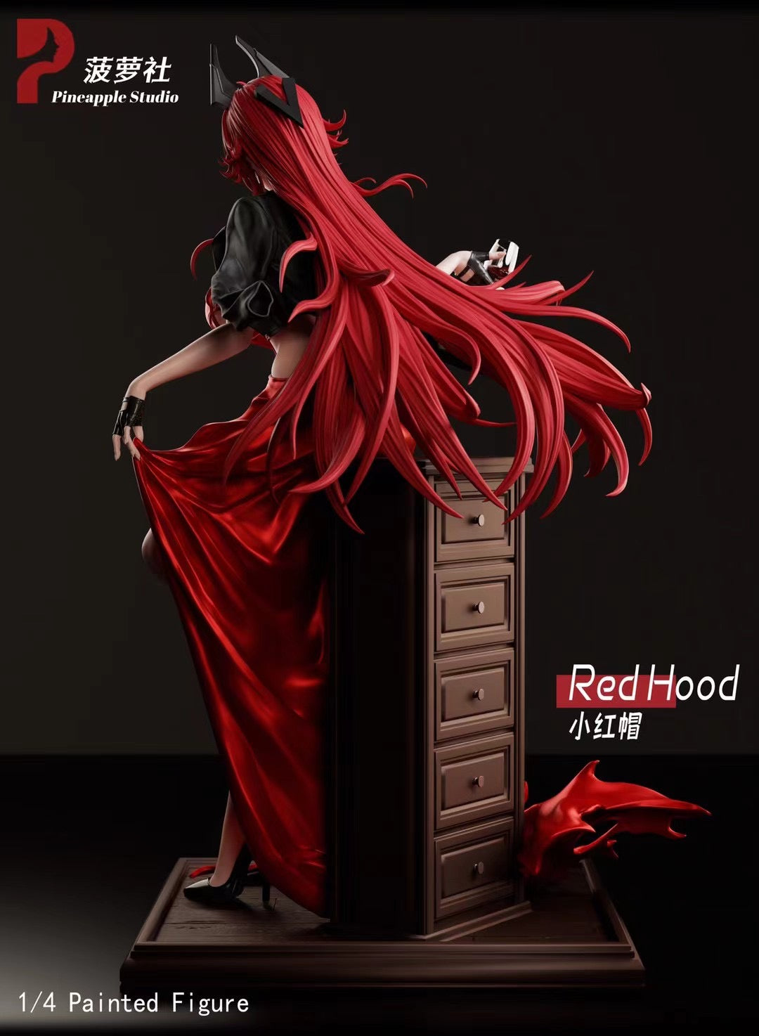 Pineapple Studio Goddess of Victory Nikke Red Hood Action Figure - Collectible Anime Statue for Fans & Decor | Perfect for Gaming Rooms, Anime Collections, and Gift Giving