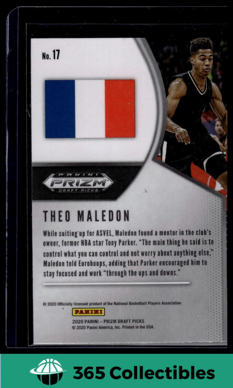 2020-21 Panini DP NBA Theo Maledon Rookie Card #17 - ASVEL Basketball Trading Card for Collectors & Fans | Perfect for NBA Memorabilia Collections & Sports Card Investments