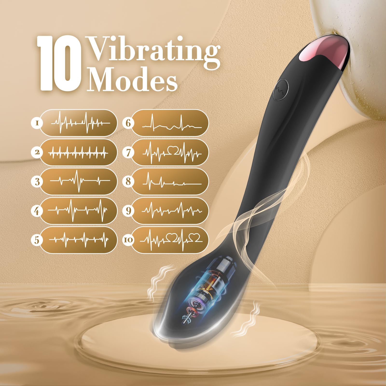 G Spot Mini Bullet Vibrator - 10 Powerful Vibrations for Women & Men, Clitoral & Nipple Stimulator, Anal Toy - Perfect for Couples Play, Travel & Intimate Pleasure