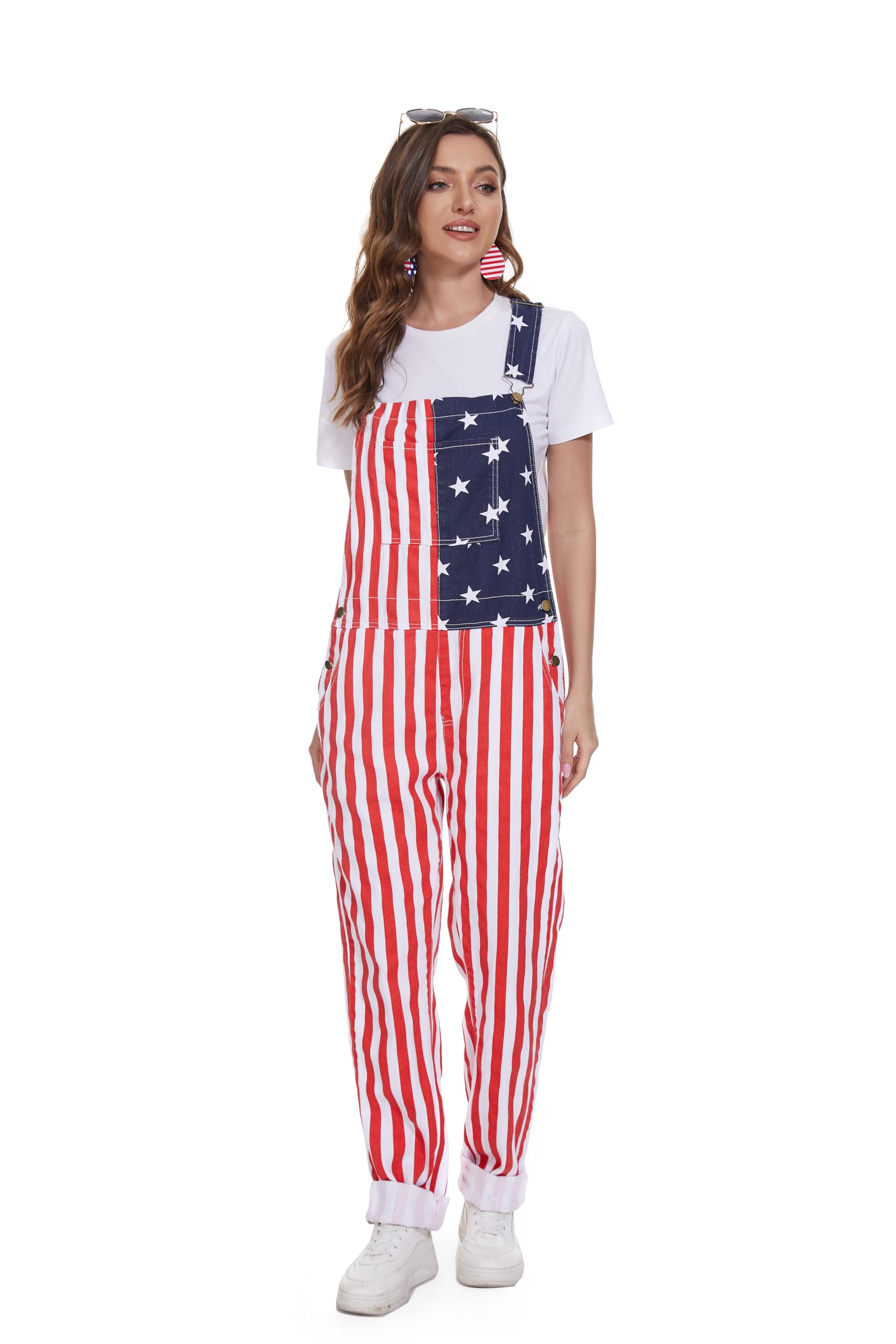 Women's Fashion Bib Overalls - Stylish Jumpsuit & Coveralls for Casual Wear, Work, Festivals & Holiday Outfits | Perfect for Outdoor Activities, Concerts & Seasonal Events