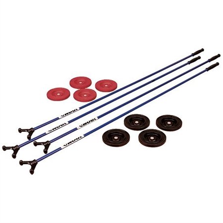 Premium DOM Fiberglass Shuffleboard Set for Game Room, Bar & Outdoor Fun - Professional 12ft Shuffleboard Court Equipment for Adults & Family Game Night
