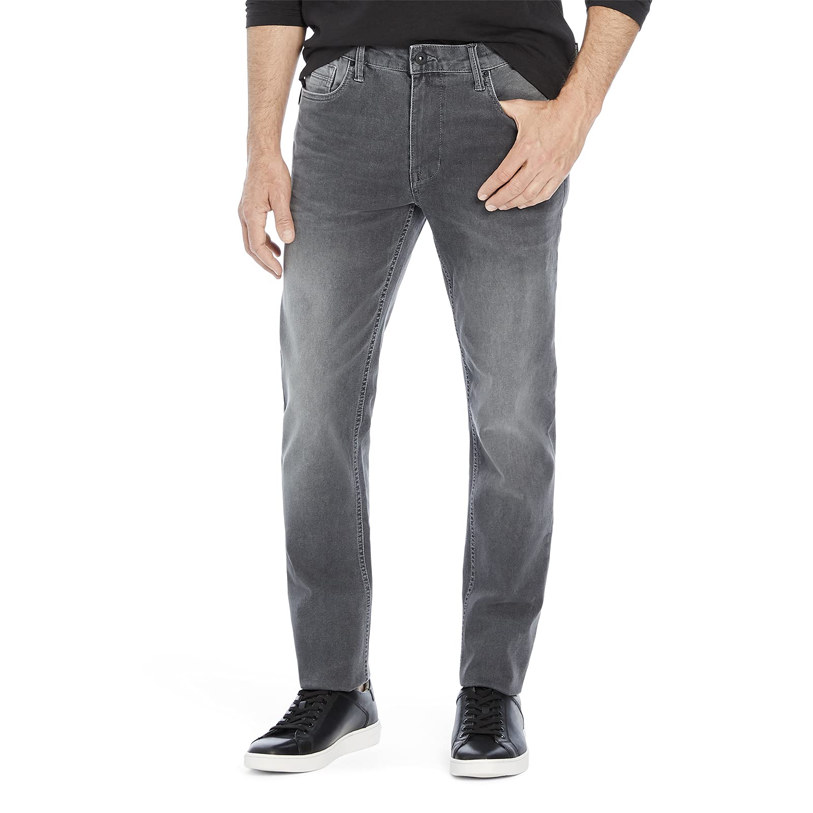 Kenneth Cole Men's Slim Fit Stretch Jeans with Repreve Recycled Polyester | Comfortable & Stylish Denim Pants for Casual Wear & Office Outfits