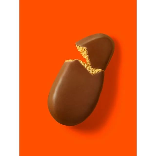 Reese's Peanut Butter & Milk Chocolate Candy Eggs 1.2oz (6-Pack) - Individually Wrapped Easter Treats for Adults & Kids - Holiday Chocolate Snacks - Perfect for Easter Baskets, Party Favors, Office Treats & Gift Giving