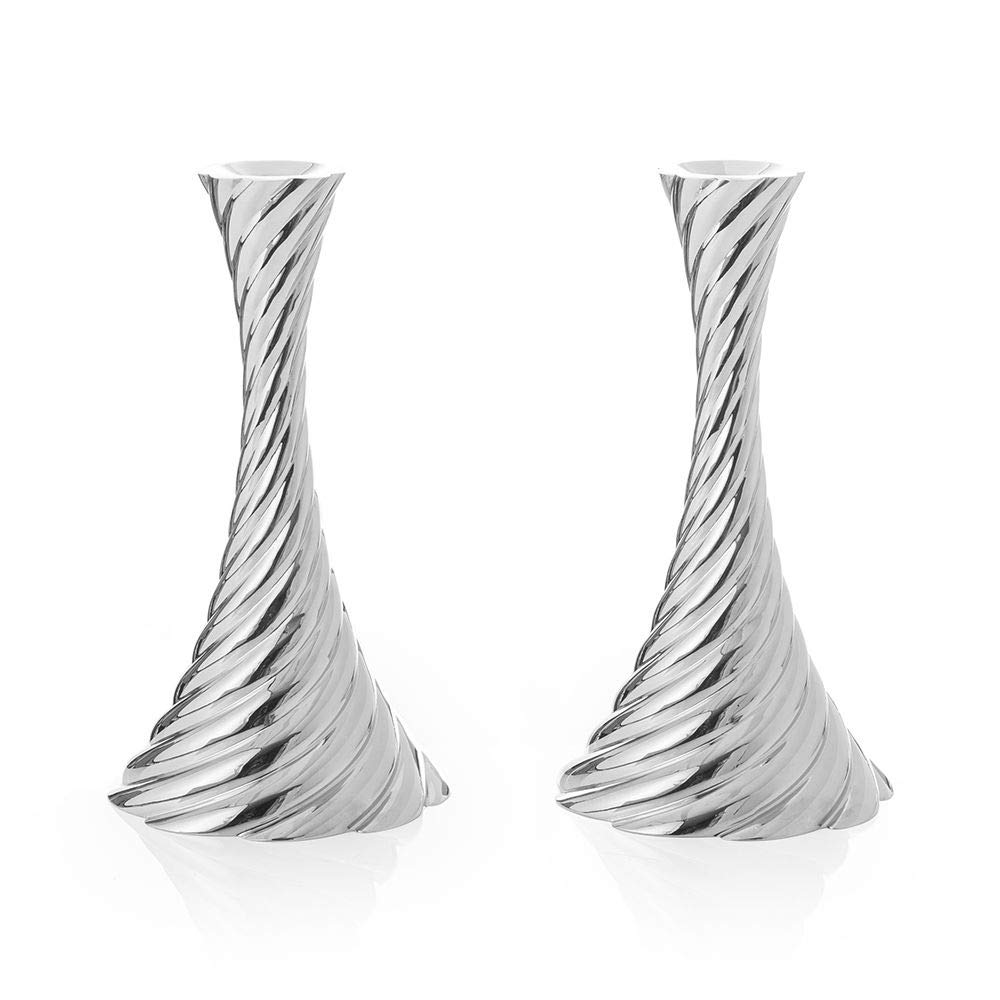 Elegant Twist Candle Holders Set of 2 - Modern Home Decor for Dining Table, Wedding Centerpiece & Romantic Ambiance Lighting