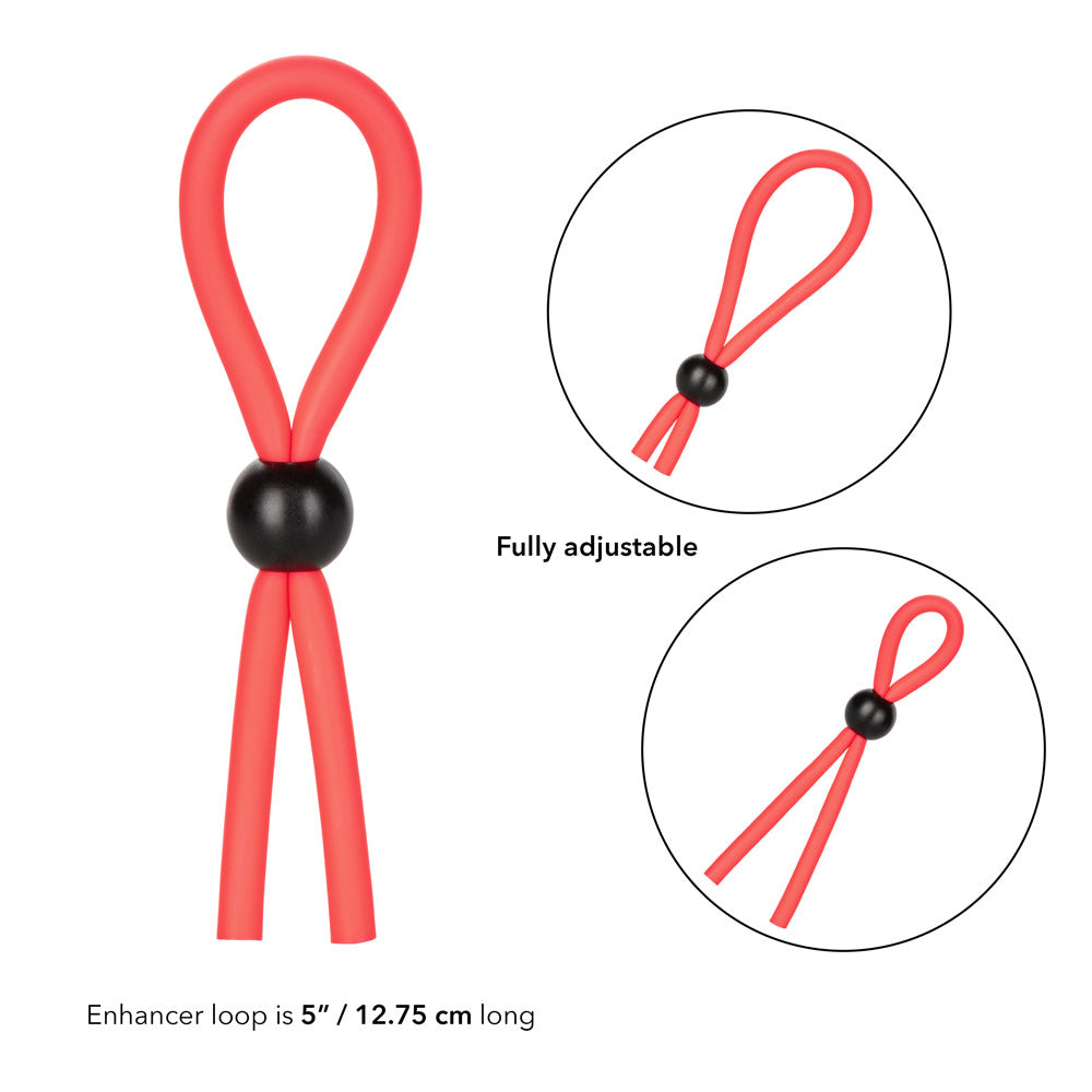Julian's Stud Ring Cock Lasso - Premium Stainless Steel Adjustable Cock Ring for Men - Enhance Intimacy & Performance - Perfect for Couples & Solo Play