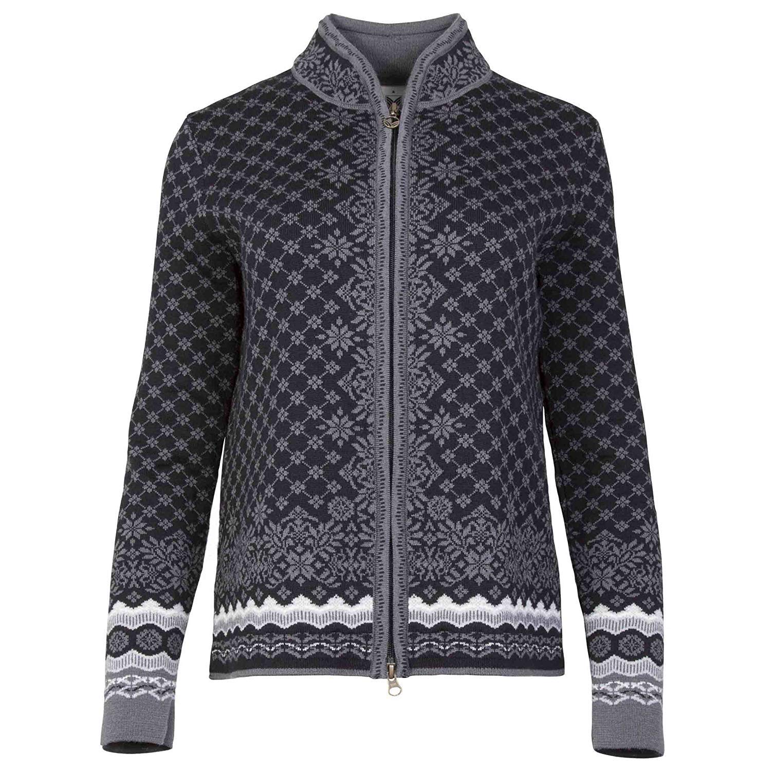 Dale of Norway Solfrid Women’s 100% Merino Wool Cardigan Sweater - Loose Fit Winter Knitwear for Skiing & Casual Wear