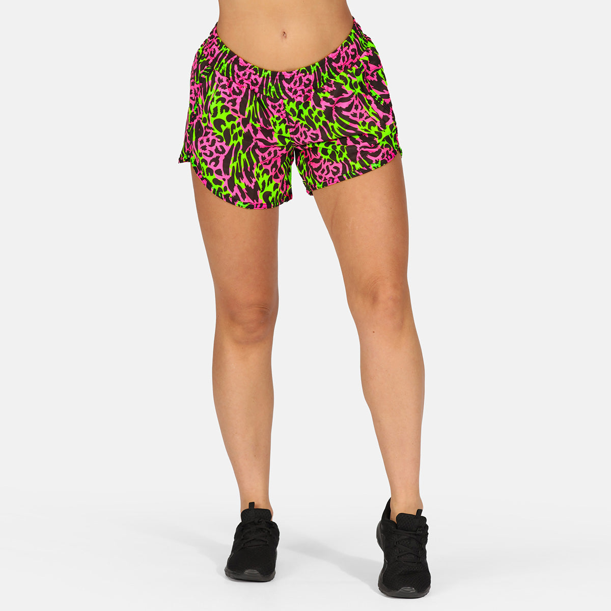Feline Fusion Loose Fit Workout Shorts for Women - Comfortable Yoga Running Gym Athletic Shorts - Perfect for Yoga, Running, Gym & Lounge