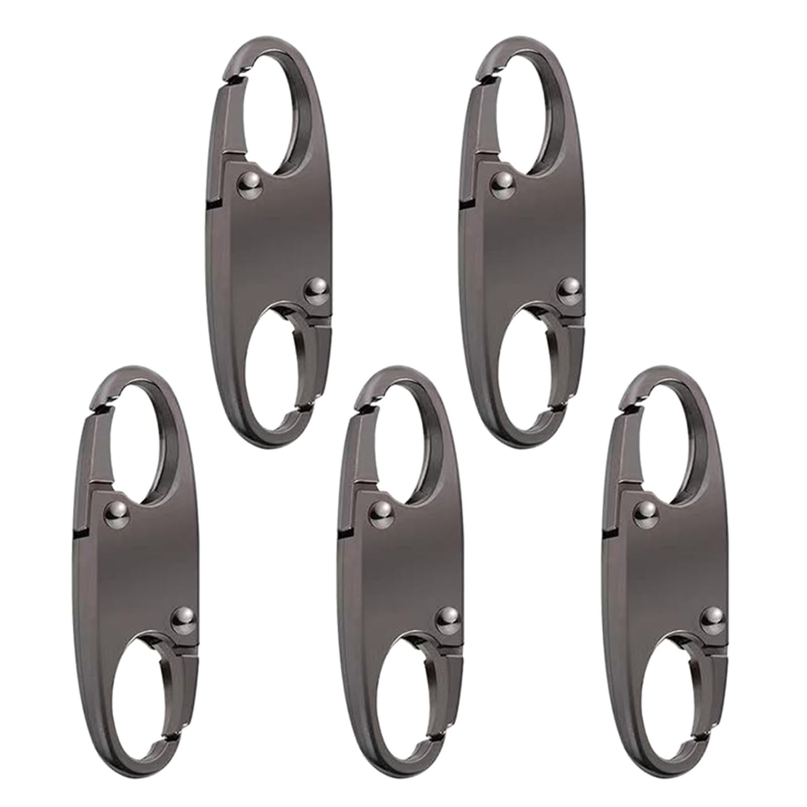 Anti-Theft Zipper Lock Clips - Quick Disconnect Carabiner Clips with Double Opening for Backpacks, Luggage & Bags | Secure Small Objects During Travel, Hiking & Daily Commute