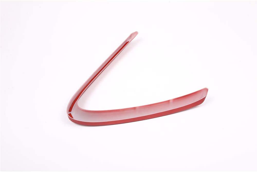 Alfa Romeo Giulia 2017-2019 Front Grille Trim - Frosted Red ABS Plastic Grill Frame (Excluding Stelvio & Quadrifoglio Models) | Style 2 | Perfect for Car Customization & Exterior Upgrades