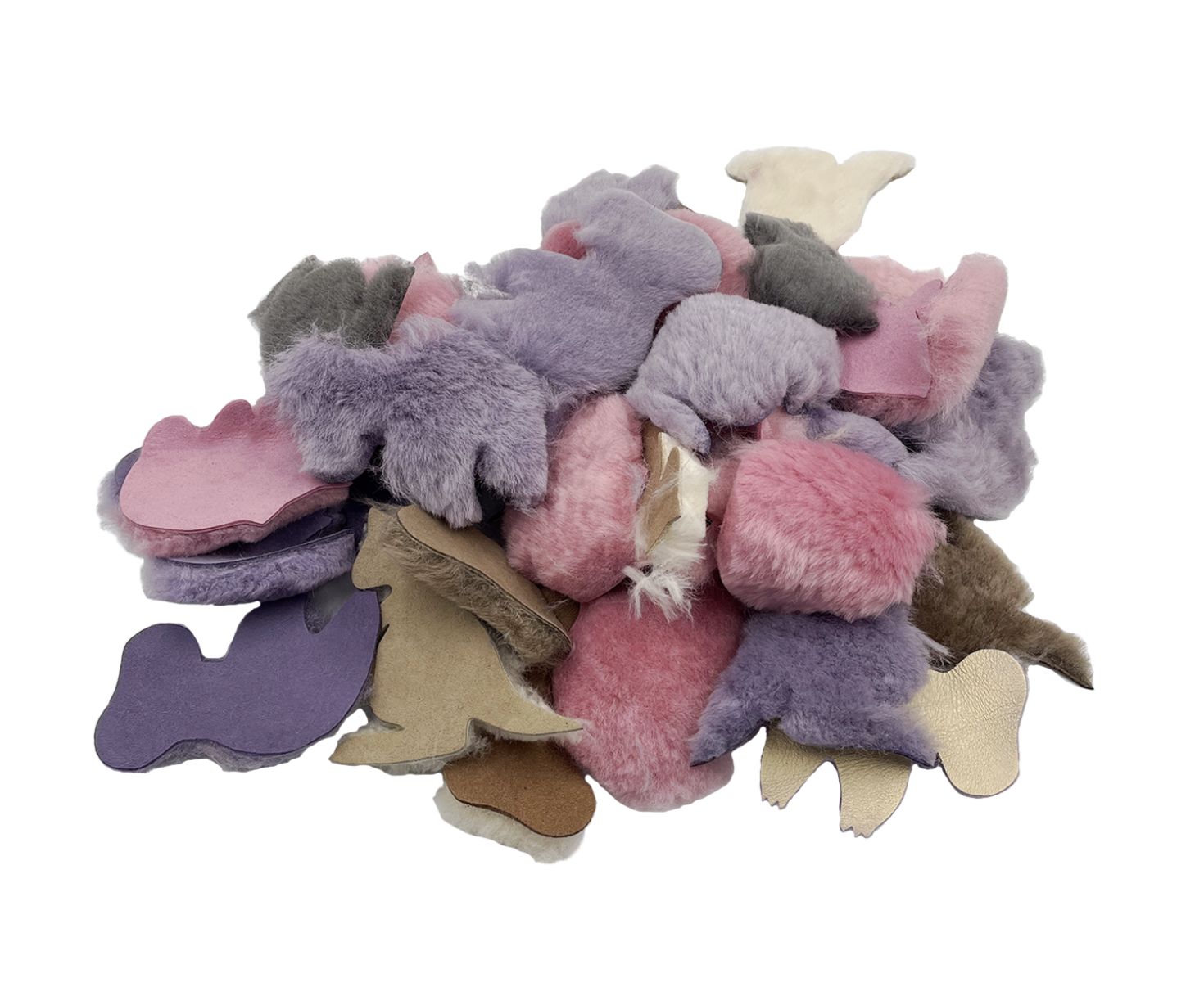 Animal Shaped Fabric Scraps - Eco-Friendly Crafting Material for DIY Sewing, Quilting & Upcycling Projects | Perfect for Patchwork, Stuffed Toys & Home Decor