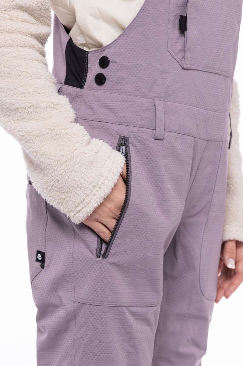 686 Women's Black Magic Insulated Bib Snow Pants - Waterproof Winter Ski Bib Overalls for Snowboarding & Cold Weather (2023 Model) - Perfect for Skiing, Snowboarding & Outdoor Winter Activities