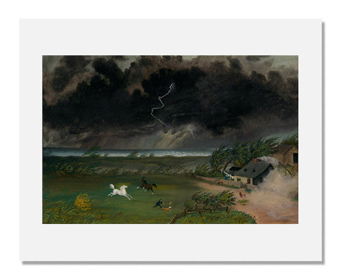 Running Before the Storm - Abstract Landscape Art Print for Home & Office Decor | Wall Art for Living Room, Bedroom & Office Spaces