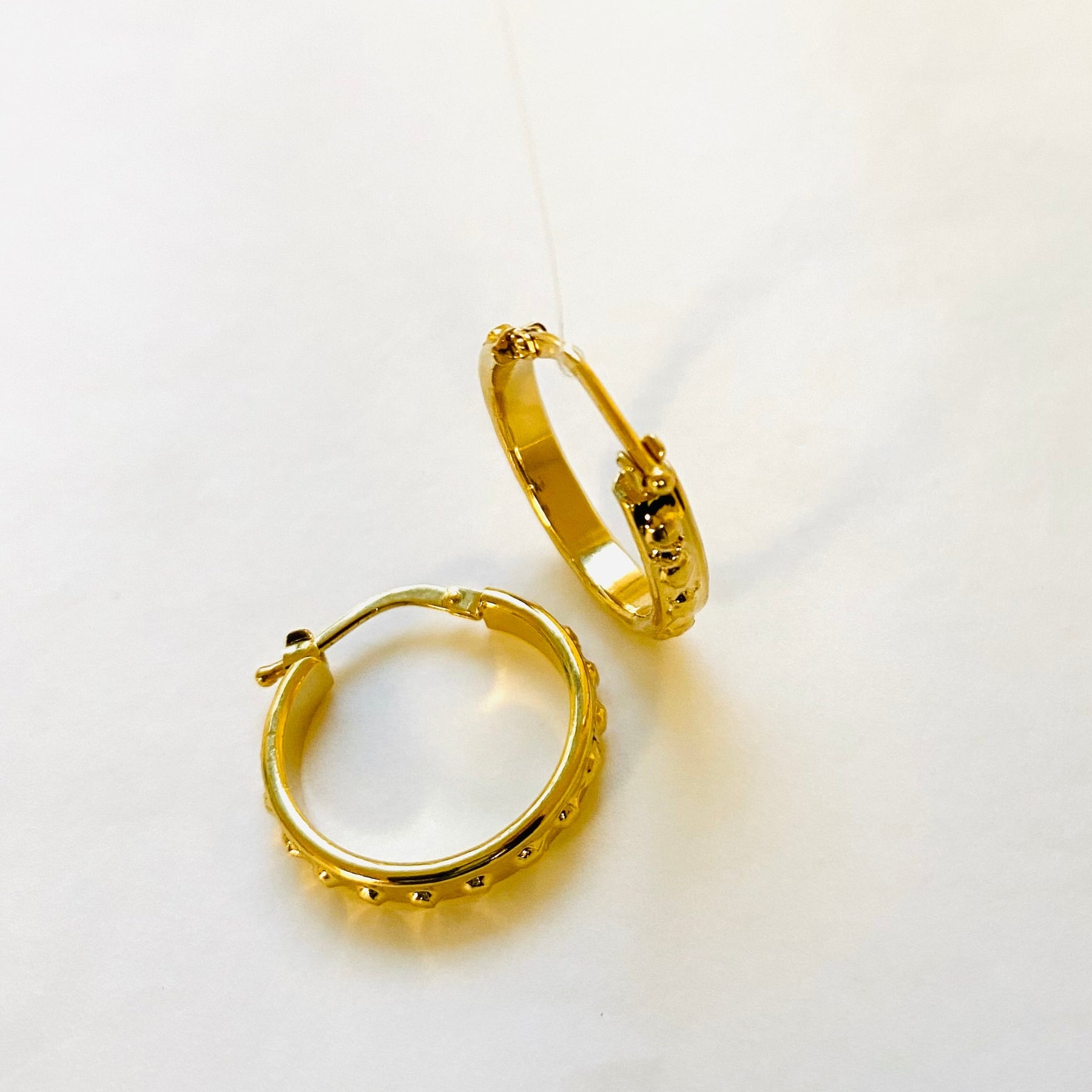 Golden Josephine Creole Earrings - Elegant Hoop Earrings for Women, Perfect for Parties, Weddings & Everyday Wear