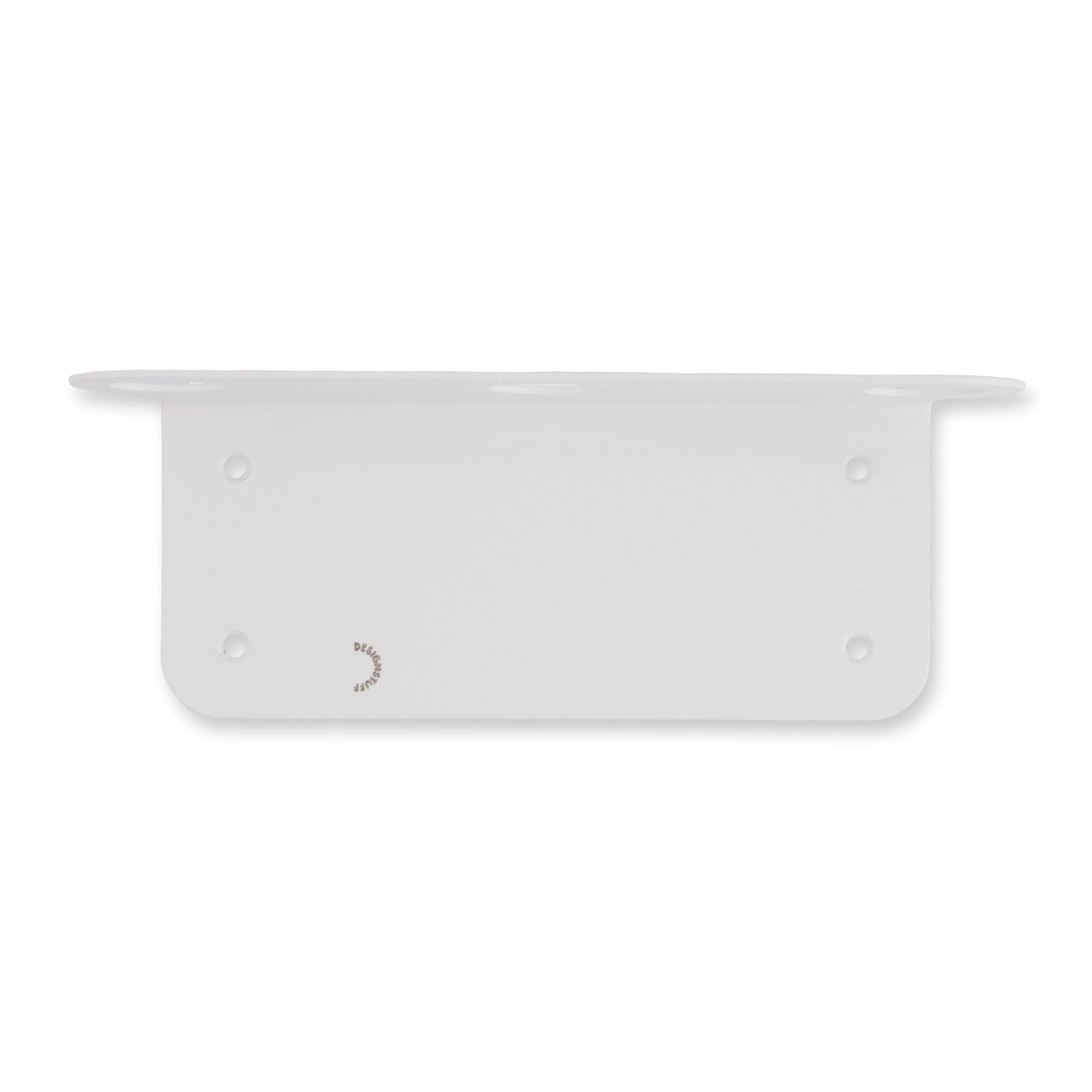 Floating Triple Soap Dispenser Holder - White | Bathroom Organizer for Liquid Soap & Lotion | Space-Saving Design for Sink, Countertop or Shower