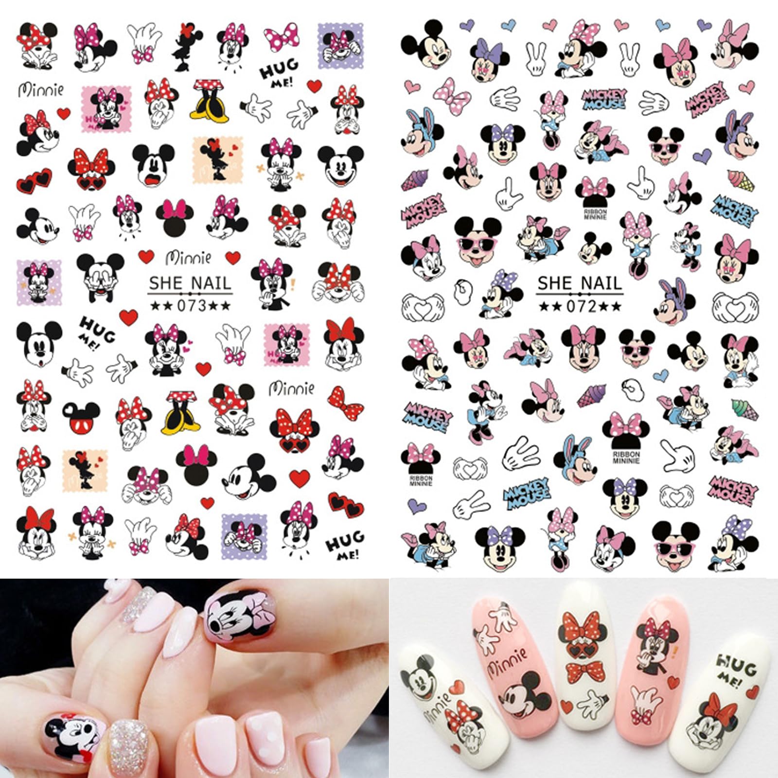 150+ DIY Cartoon Nail Stickers for Girls - Self-Adhesive Nail Art Decals, Cute Anime Nail Stickers for Kids & Teens (2 Sheets) - Perfect for Birthday Parties, Sleepovers & Fashion Nail Art