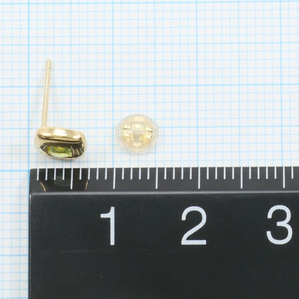 18K Yellow Gold Peridot Stud Earrings for Women - Dainty Green Gemstone Jewelry Gift for Birthday, Anniversary & Special Occasions