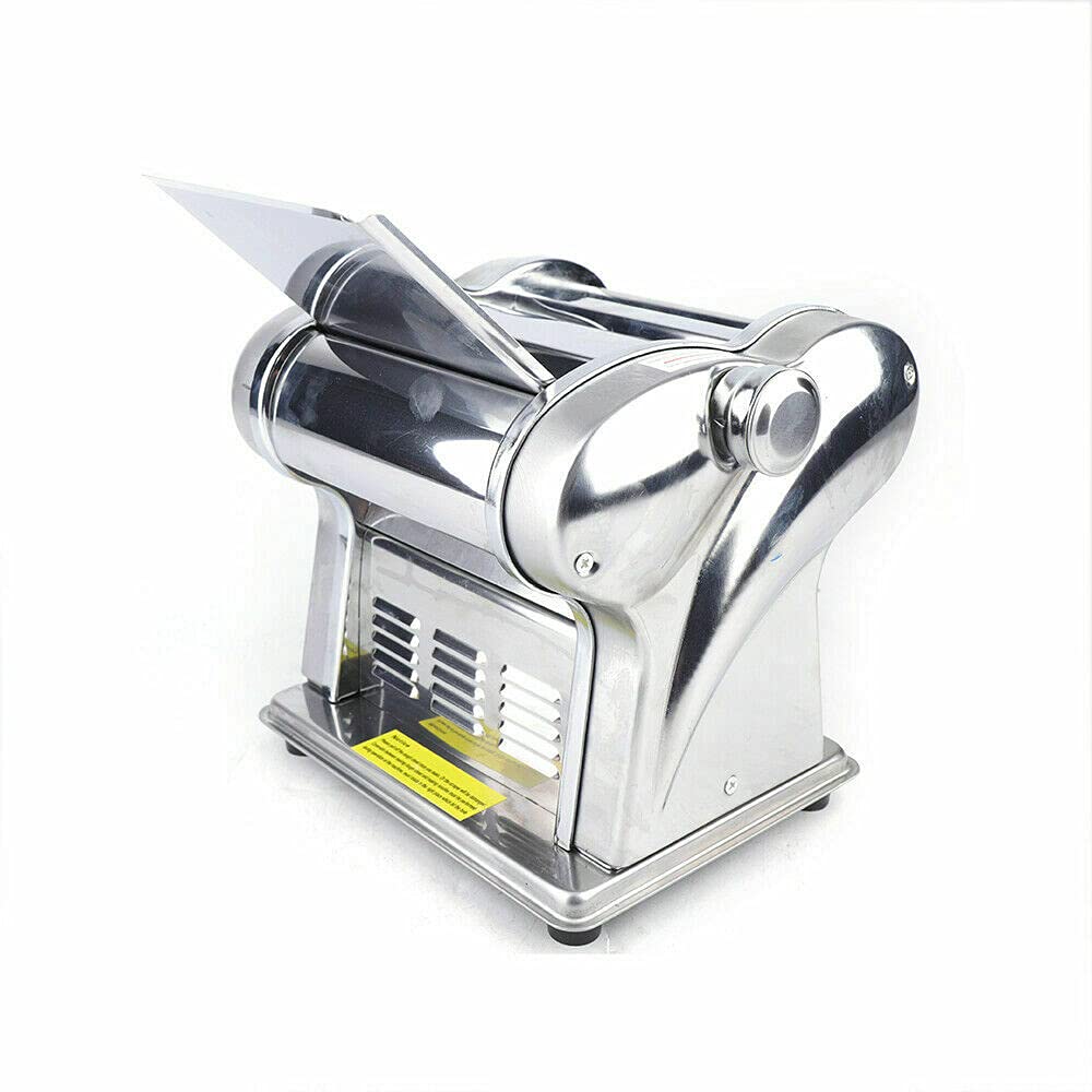 Commercial Electric Pasta Press Maker - Automatic Pasta Roller Machine for Noodles & Dumpling Skin - 110V 135W - Perfect for Restaurants, Bakeries & Home Kitchen Use