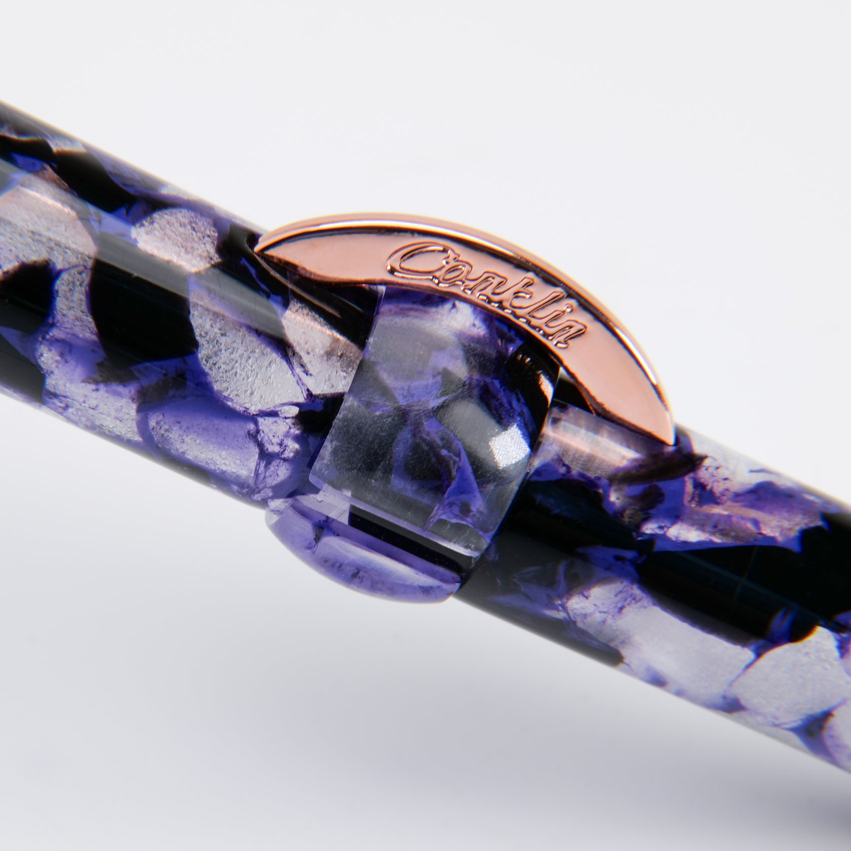 Conklin Mark Twain Crescent Filler Fountain Pen - Purple Fusion Limited Edition - Luxury Writing Pen for Calligraphy, Journaling & Gift Giving