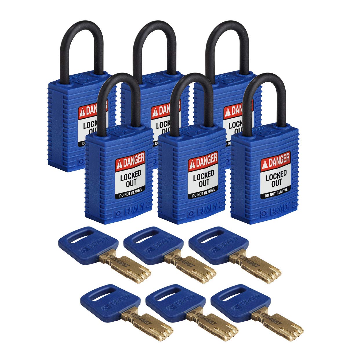 Brady SafeKey Lockout Padlock - 1.0