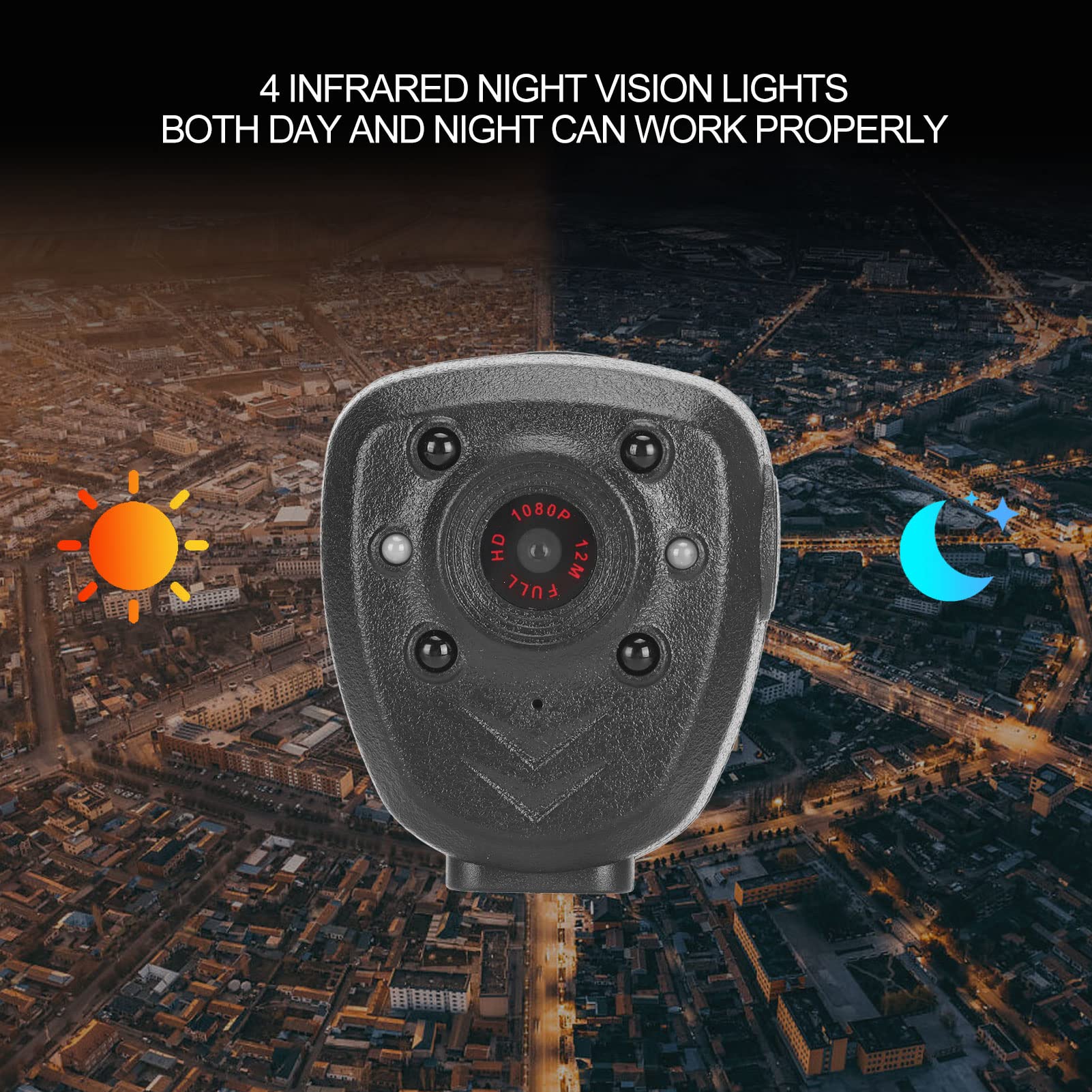 Gearwell 1080P HD Body Camera with Night Vision - 32GB Portable Video & Audio Recorder for Conference Meetings, Outdoor Activities & Evidence Collection