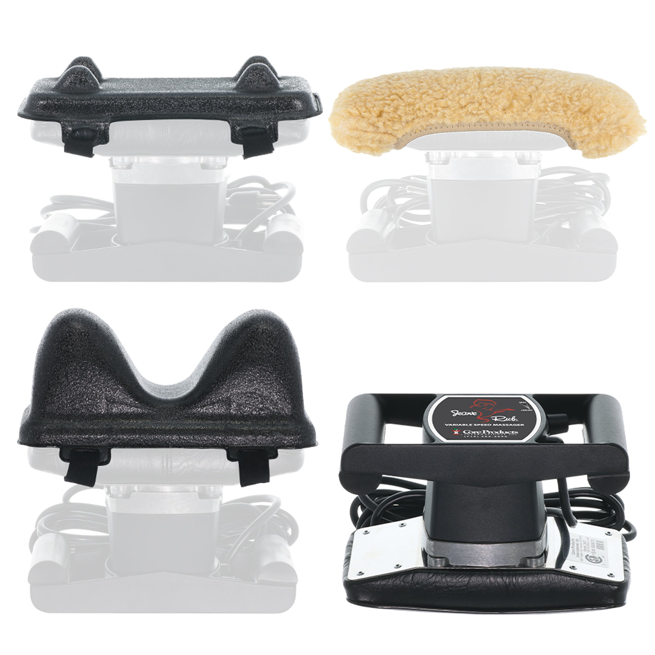 Jeanie Rub Massager - Deluxe Package for Muscle Pain Relief & Relaxation - Perfect for Home, Office, and Travel Use