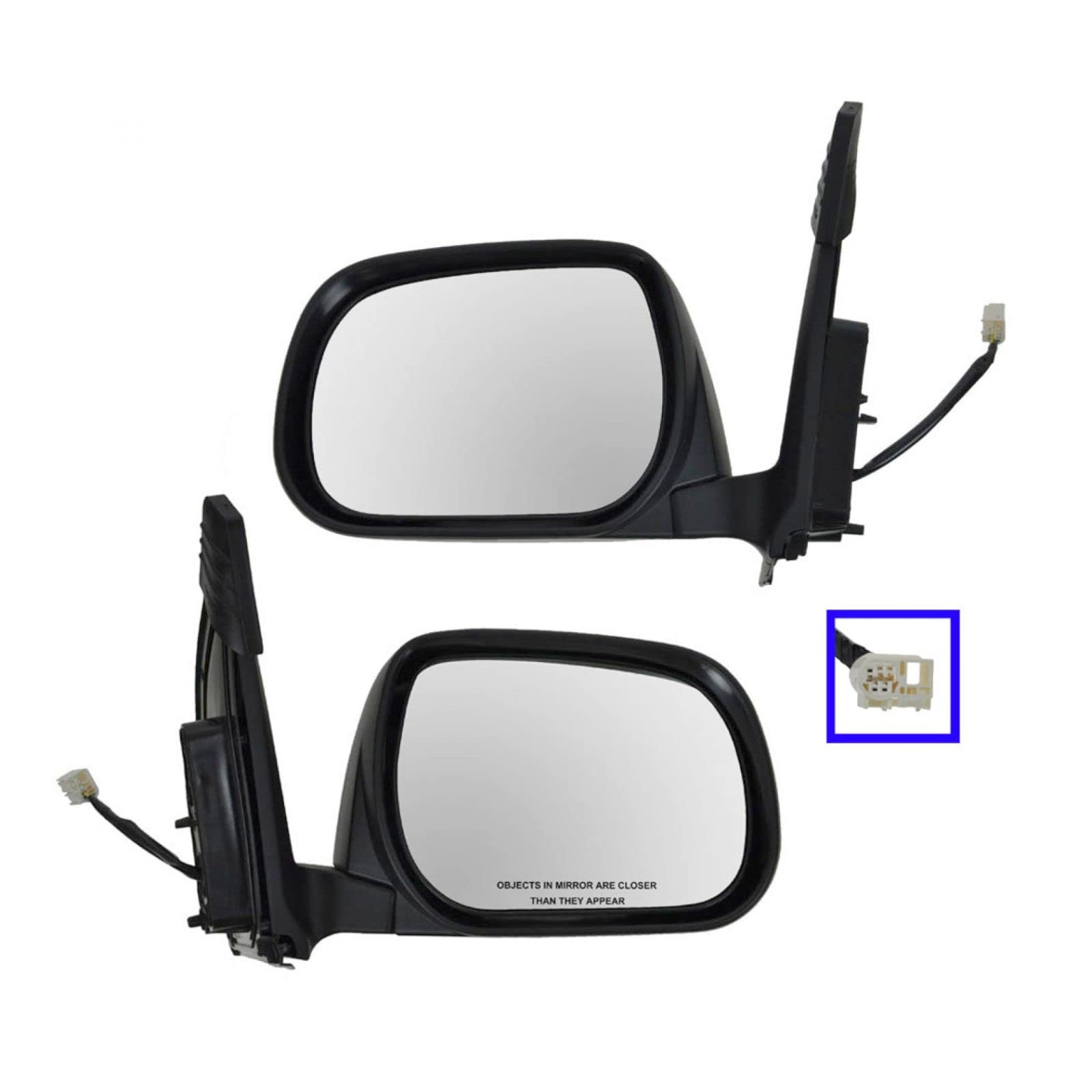 2009-2012 Toyota RAV4 Left & Right Side Mirrors Power Set - OEM Replacement for US Models - Perfect for Parking & Lane Changes