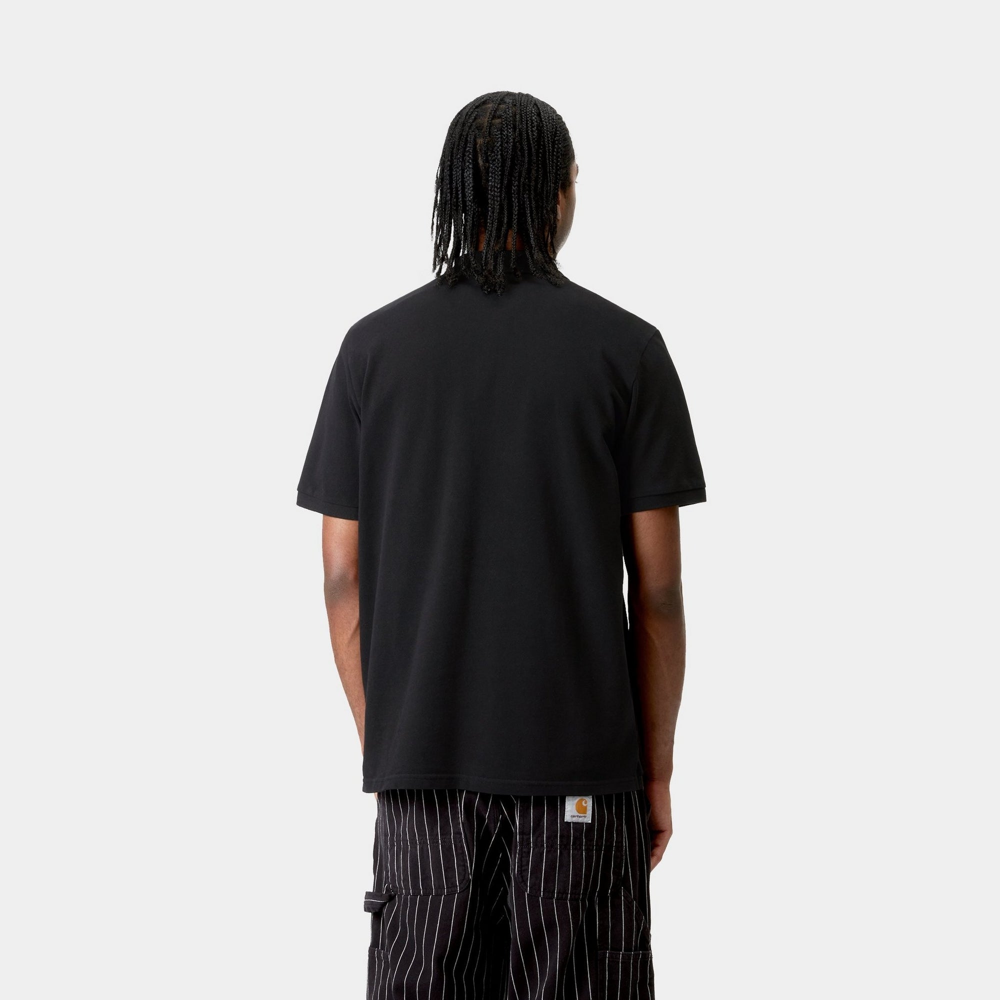 Chase Pique Polo Shirt for Men - Classic Black Cotton Casual Wear - Perfect for Office, Golf & Outdoor Activities