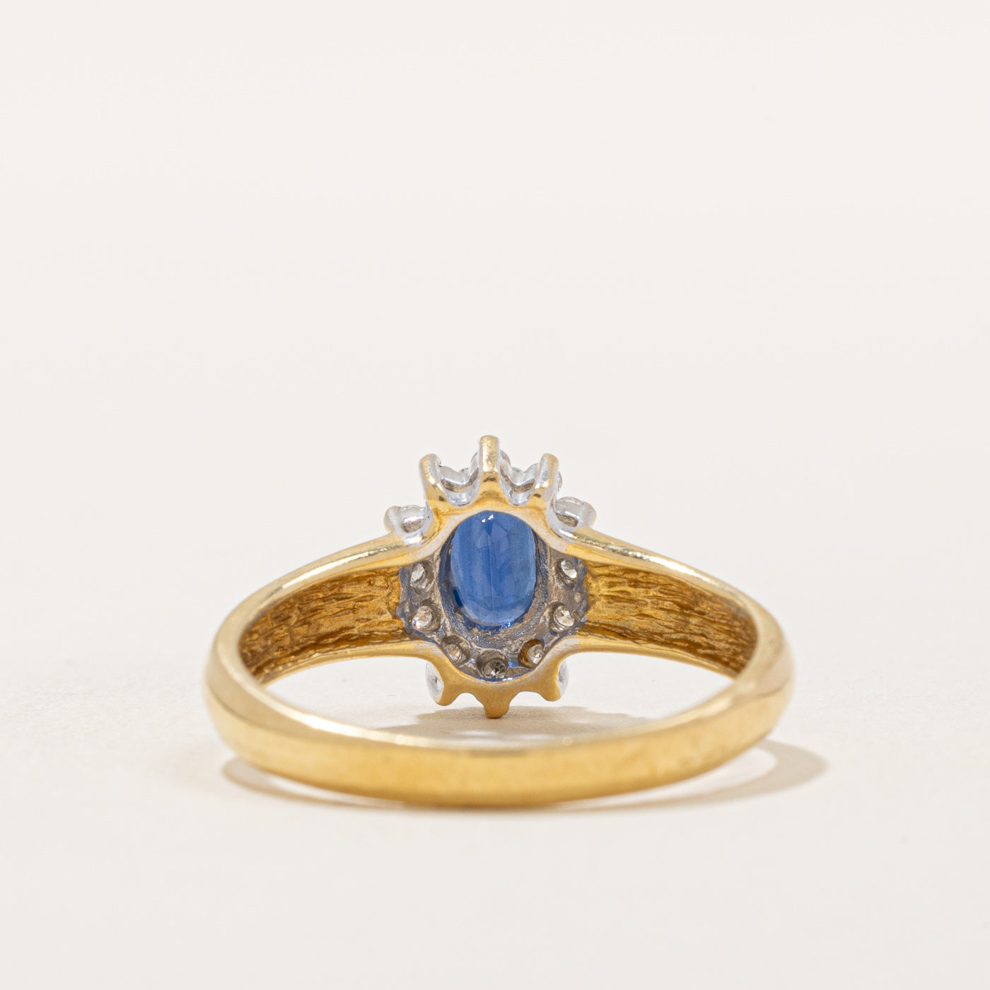 Exquisite 0.34ct Sapphire & Diamond Ring (0.12ctw) - Size 7 | Elegant Blue Gemstone Engagement Ring for Women | Perfect for Proposals, Anniversaries & Special Occasions