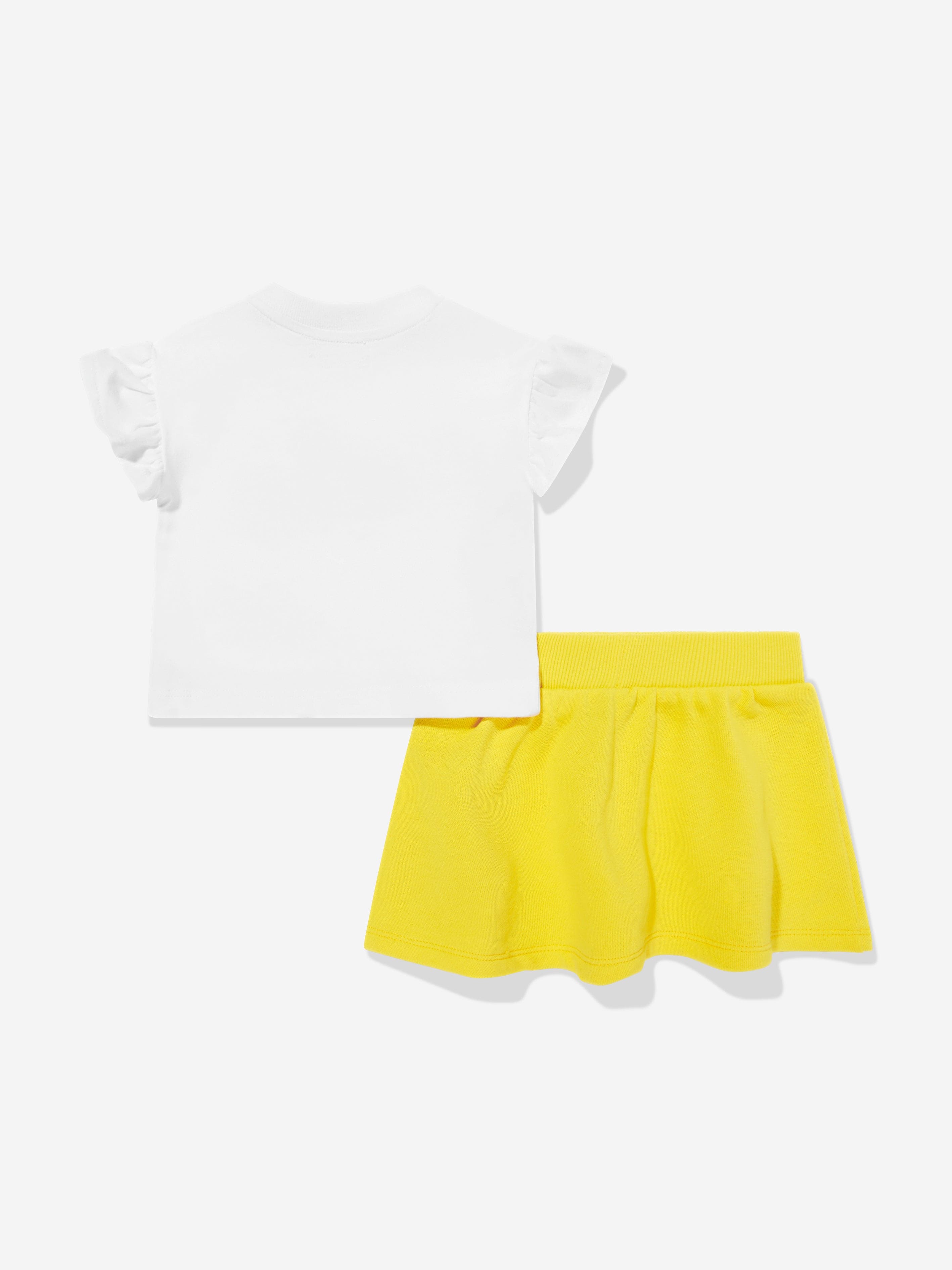 Adorable Yellow Teddy Bear Skirt Set for Baby Girls - Perfect for Birthday Parties, Photo Shoots & Special Occasions