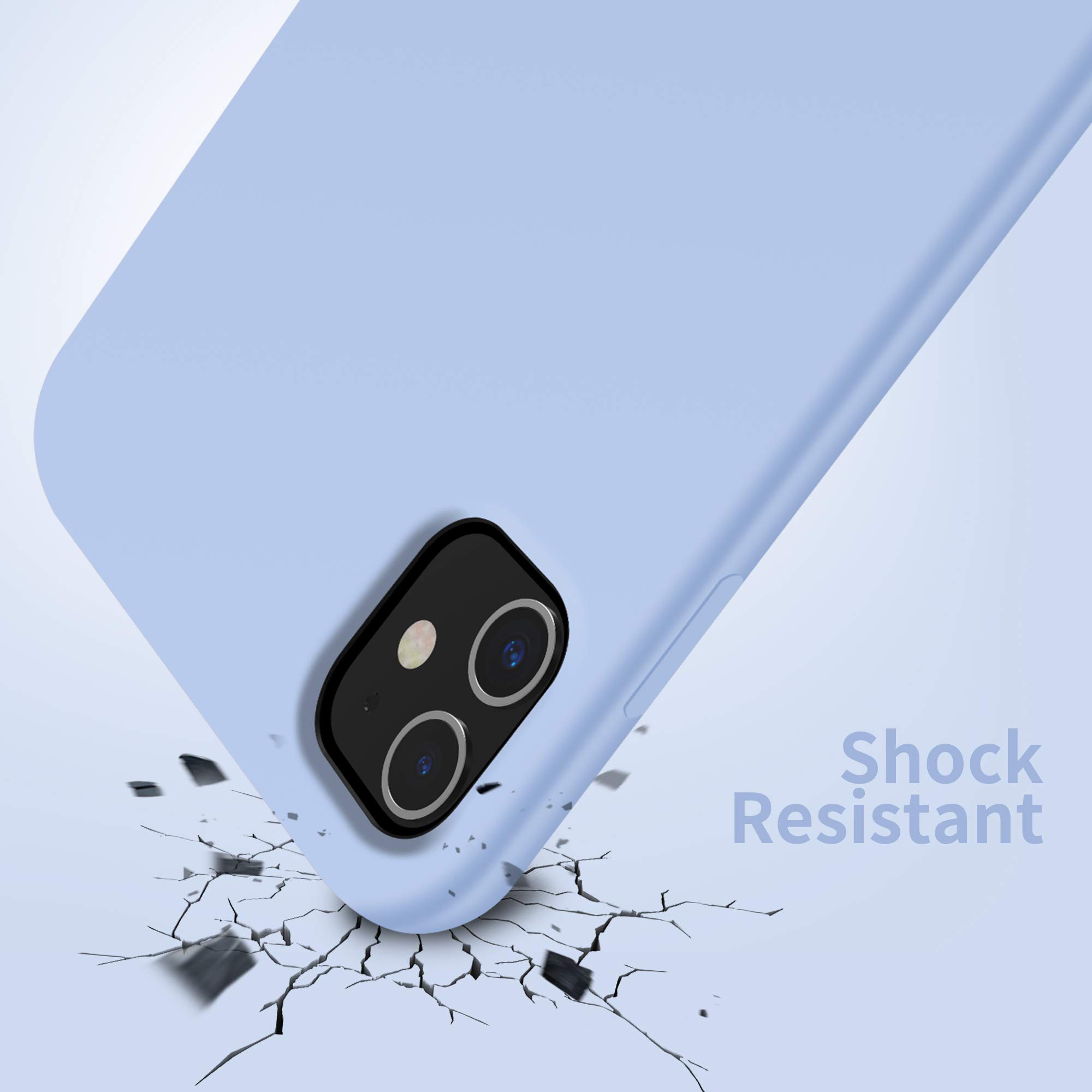 OTOFLY Ultra Slim Liquid Silicone Case for iPhone 11 - Shockproof & Anti-Scratch Protective Cover with Full Body Protection (Light Blue) | Perfect for Everyday Use, Travel & Outdoor Activities