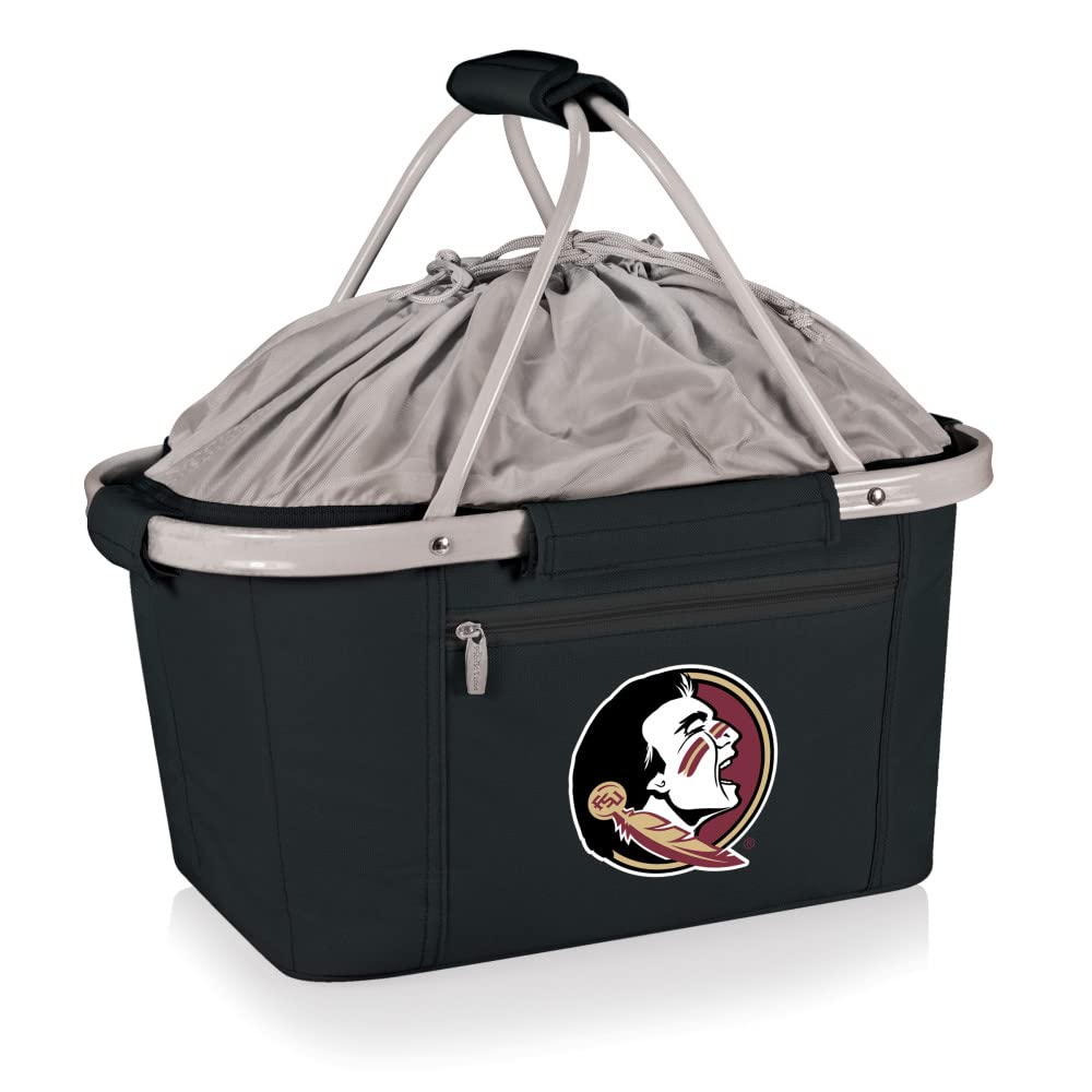Florida State Seminoles Insulated Collapsible Picnic Basket - NCAA Approved Cooler Tote Bag for Tailgating, Beach Trips & Outdoor Adventures