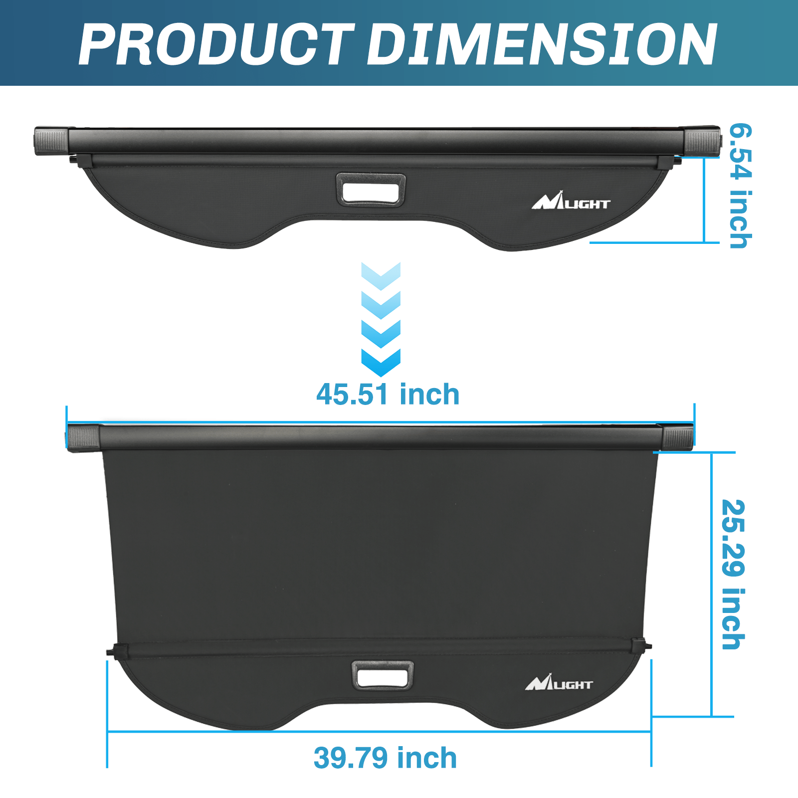 2013-2019 Ford Escape Retractable Cargo Cover with Storage Net - Durable Trunk Organizer for SUV Luggage Protection & Road Trips