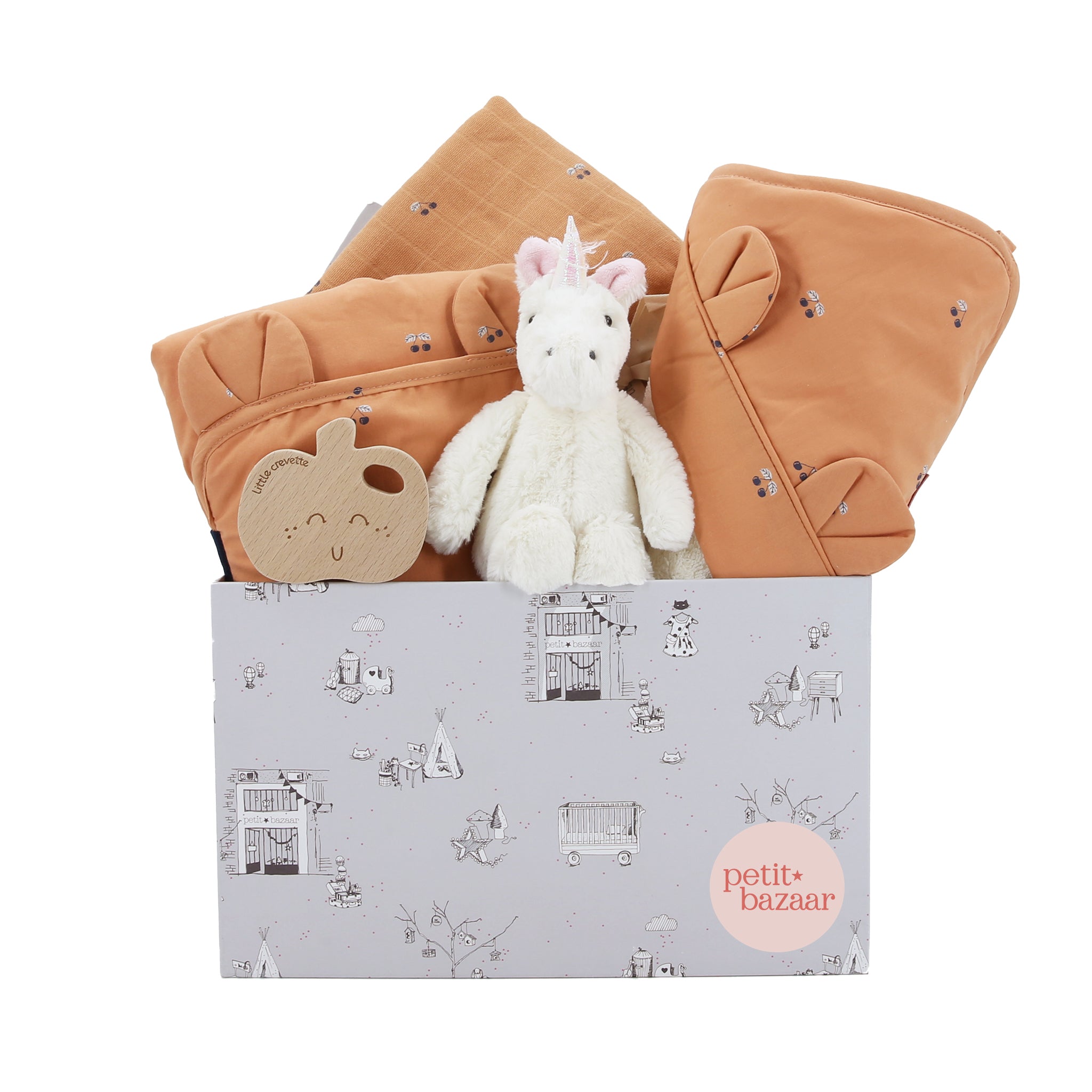 Bundle of Joy Baby Hamper Gift Set - Newborn Baby Shower Present with Soft Blanket, Onesies & Essentials - Perfect for Baby Showers, Birthdays & Welcoming New Parents