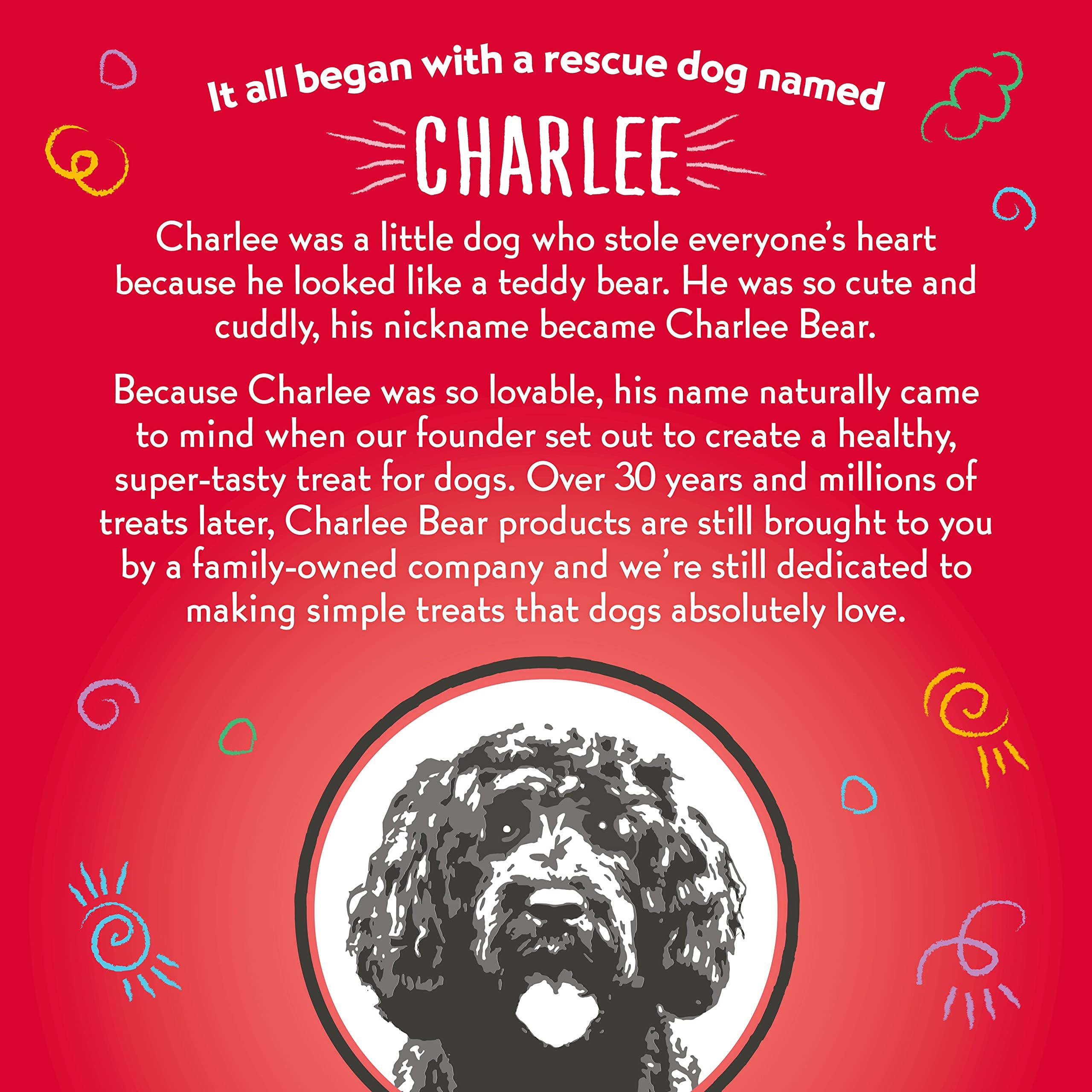 Charlee Bear Original Crunch with Liver Dog Treats 16oz (4-Pack) - All Natural Made in USA Grain Free Training Snacks for Small Medium Large Dogs - Perfect for Obedience Training & Reward Treats
