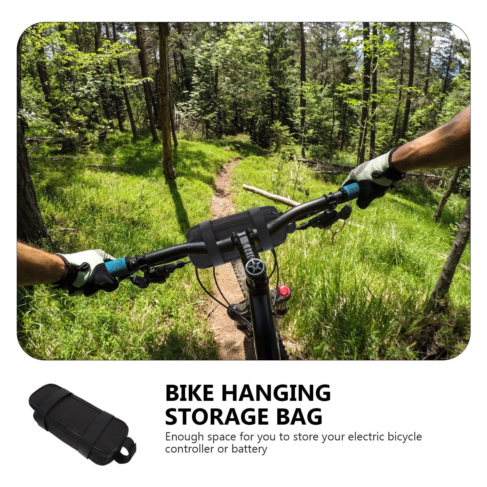 BESPORTBLE Electric Bike Battery Holder & Controller Pouch - Waterproof Polyester Scooter Accessory for E-Bike, Mountain Bike & Commuter Bikes | Perfect for Storage & Protection During Rides