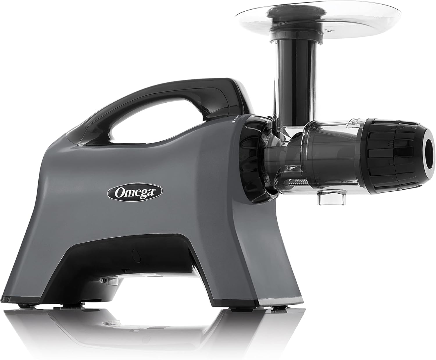 Omega Celery Juicer and Nutrition System - 200W Masticating Cold Press Juicer Machine with Adjustable Dial for Celery, Fruits & Vegetables - Perfect for Healthy Juicing at Home, Gym or Office (Silver)