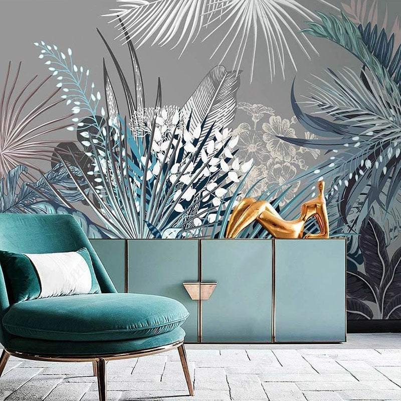 Tropical Wallpaper Mural - Lush Green Jungle Theme Peel & Stick Wallpaper for Home Decor | Perfect for Living Room, Bedroom, Nursery & Office