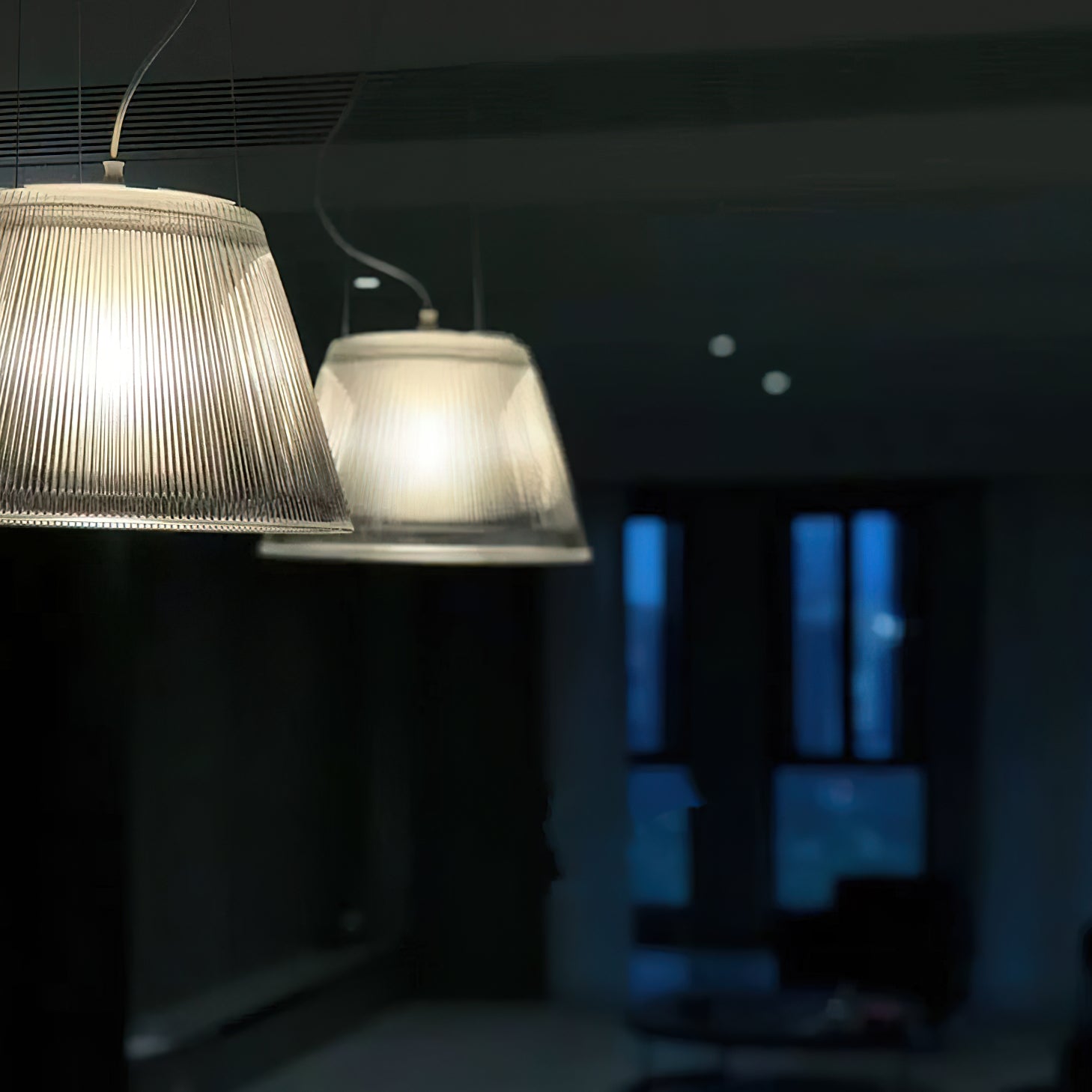 Ribbon Pendant Lamp - Modern LED Hanging Light Fixture for Dining Room, Kitchen Island & Bedroom Decor - Adjustable Height & Warm White Light
