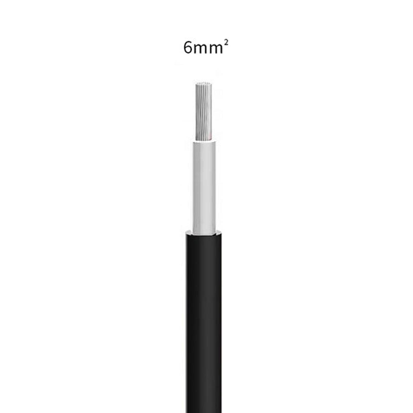 EXCLUZO 10m Solar Power Cable - Tinned Copper Solar Panel Wire with XLPE Insulation, Anti-Corrosion for Industrial Use (Black) | Perfect for Solar Panel Installations, Outdoor Power Systems & Renewable Energy Projects