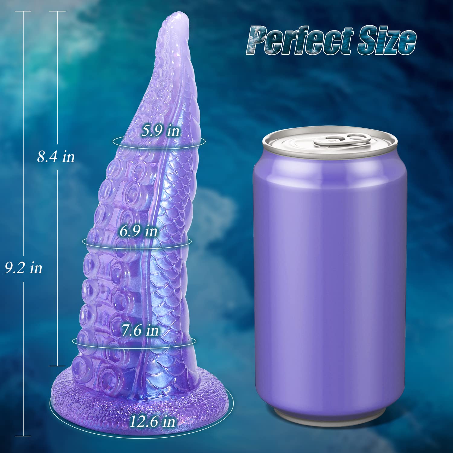 Realistic Tentacle Dildo for Women & Men - 9.2 Inch Monster Dragon Anal Toy with Strong Suction Cup for Hands-Free Play & Prostate Massage | Perfect for Fantasy Roleplay, BDSM, and Solo Pleasure