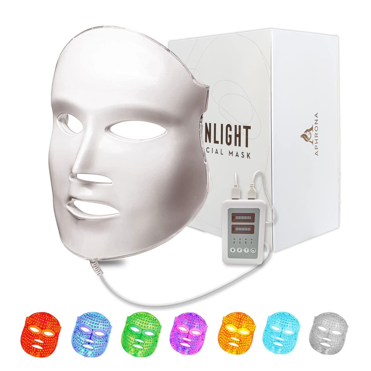RDE LED Light Therapy Mask for Face - Blue Light Acne Treatment, Anti-Aging & Skin Care Device | 1 Count | Perfect for At-Home Spa, Acne Relief & Skin Rejuvenation
