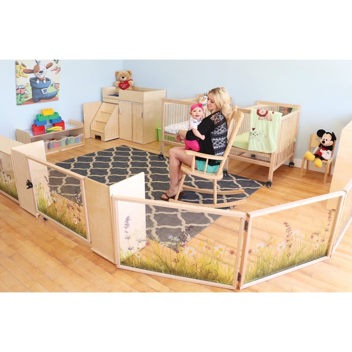 Nature View Divider Gate - Expandable Baby Safety Gate for Doorways & Stairs - Perfect for Home, Pets & Childproofing