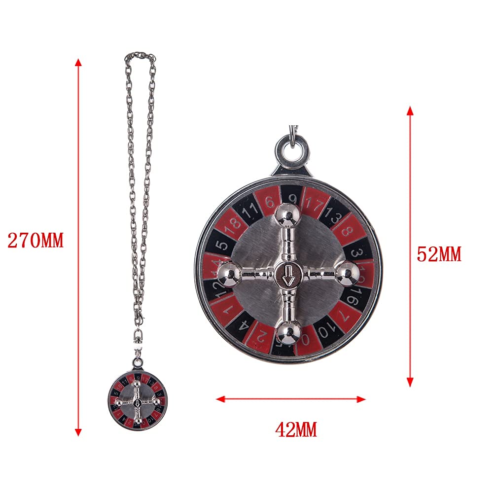 Rotating Russian Roulette Car Compass Pendant - Fractional Design Hanging Charm for Rearview Mirror Decoration | Perfect for Road Trips & Adventure Seekers