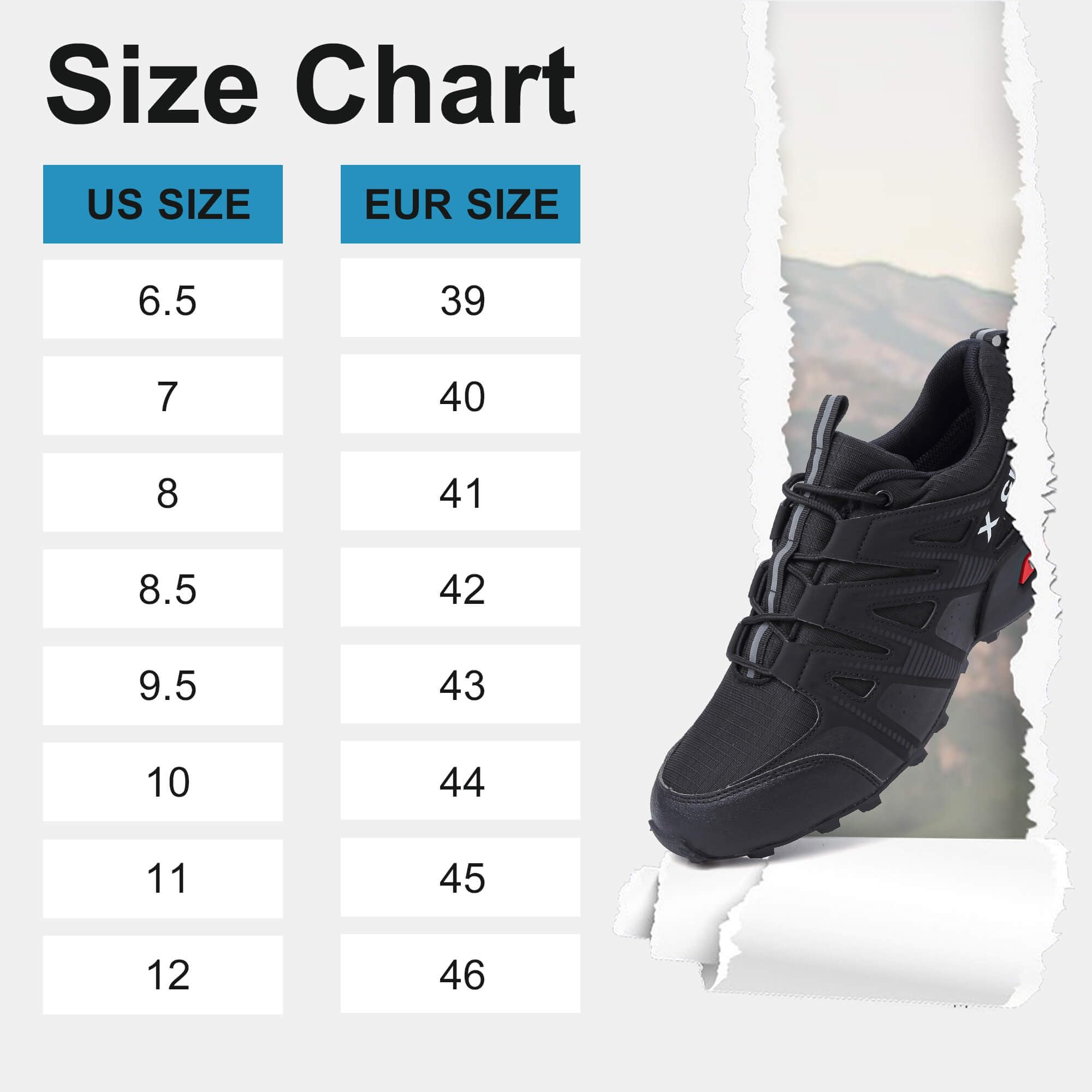 ZiiTop Men's Waterproof Trail Running Shoes - Lightweight Breathable Hiking Sneakers for Outdoor Trekking & Cross Training | Non-Slip All-Terrain Walking Shoes for Men | Perfect for Mountain Trails, Gym Workouts & Daily Wear
