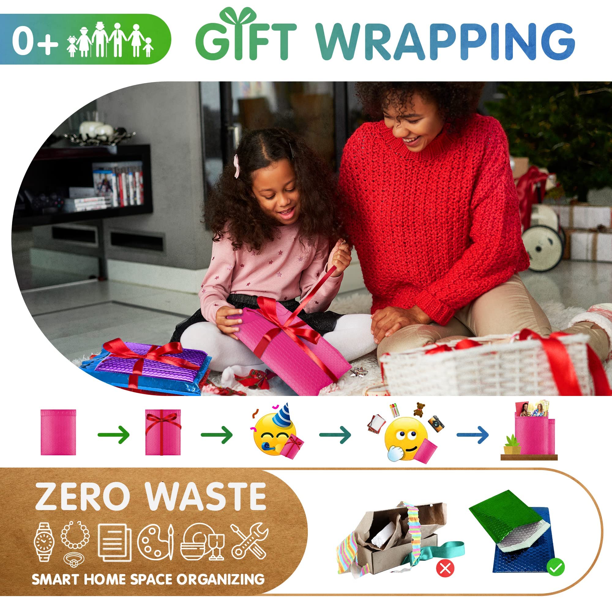 **Pink Poly Bubble Mailers 4x7 Inch - 500 Pack Self Seal Bubble Envelopes for Shipping | Durable, Waterproof, Padded Mailing Bags | Perfect for Ecommerce, Small Business & Online Sellers**